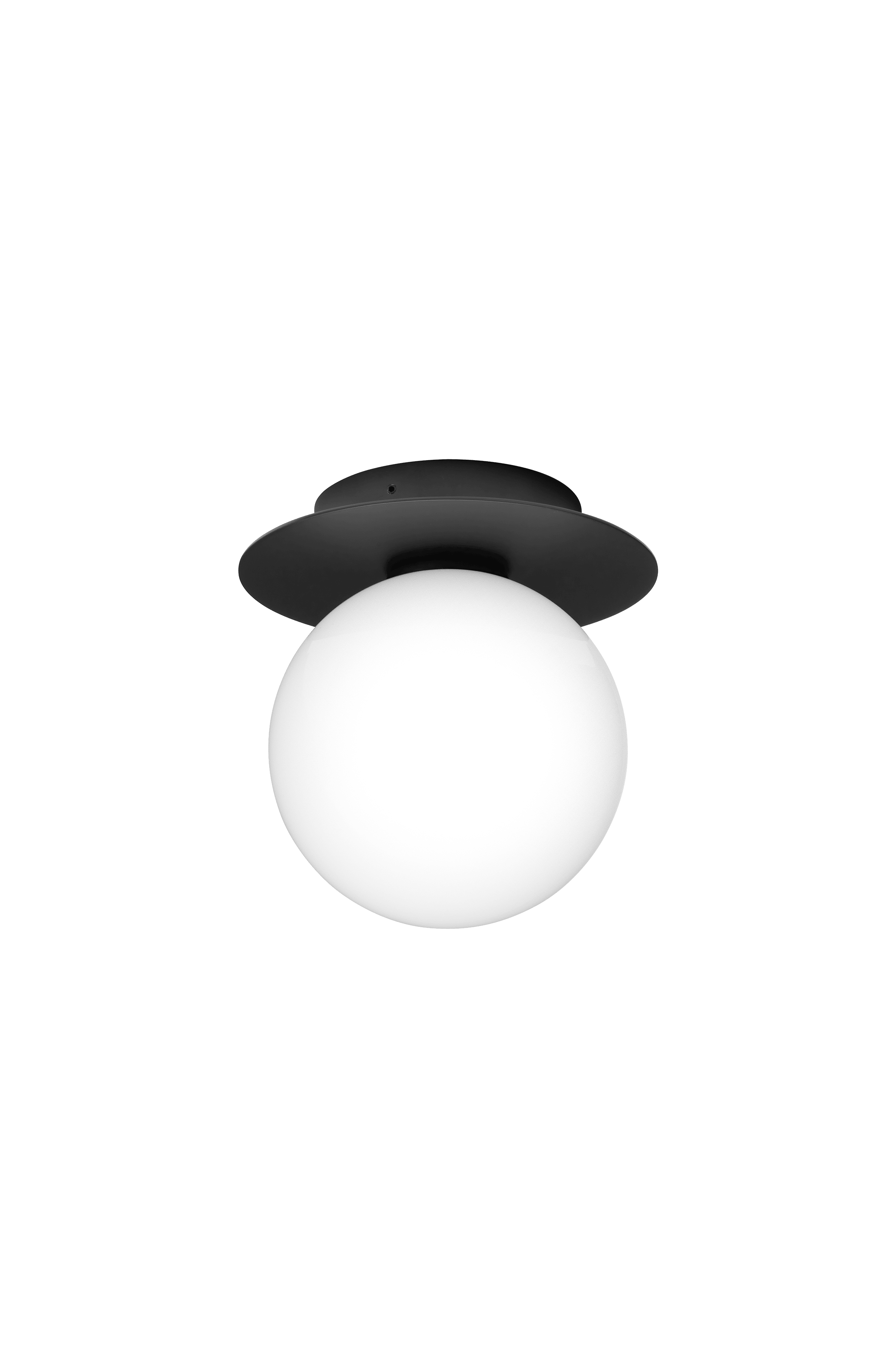 Buitenwandlamp LIILA zwart met opaalglas