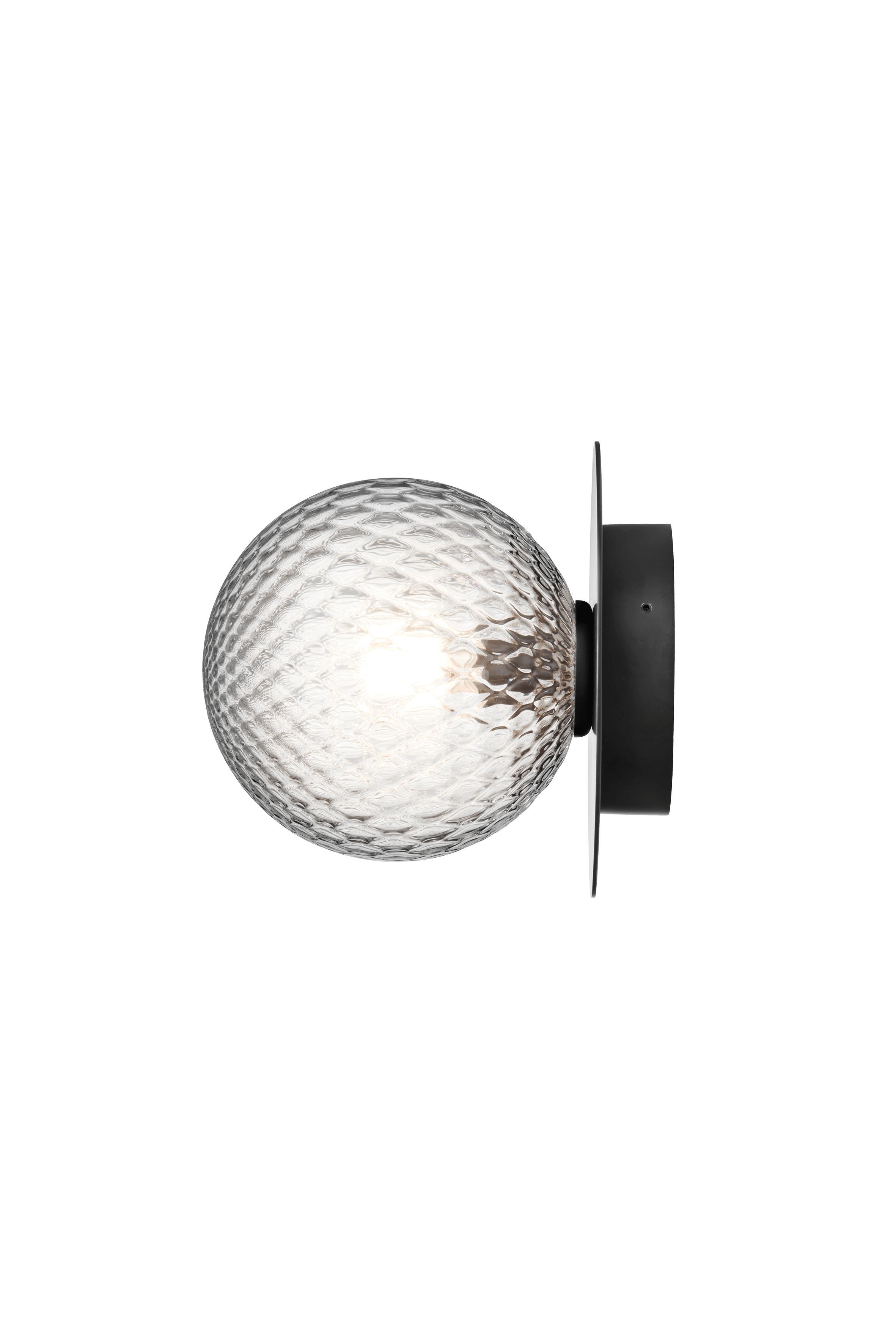 Buitenwandlamp LIILA zwart met transparant glas