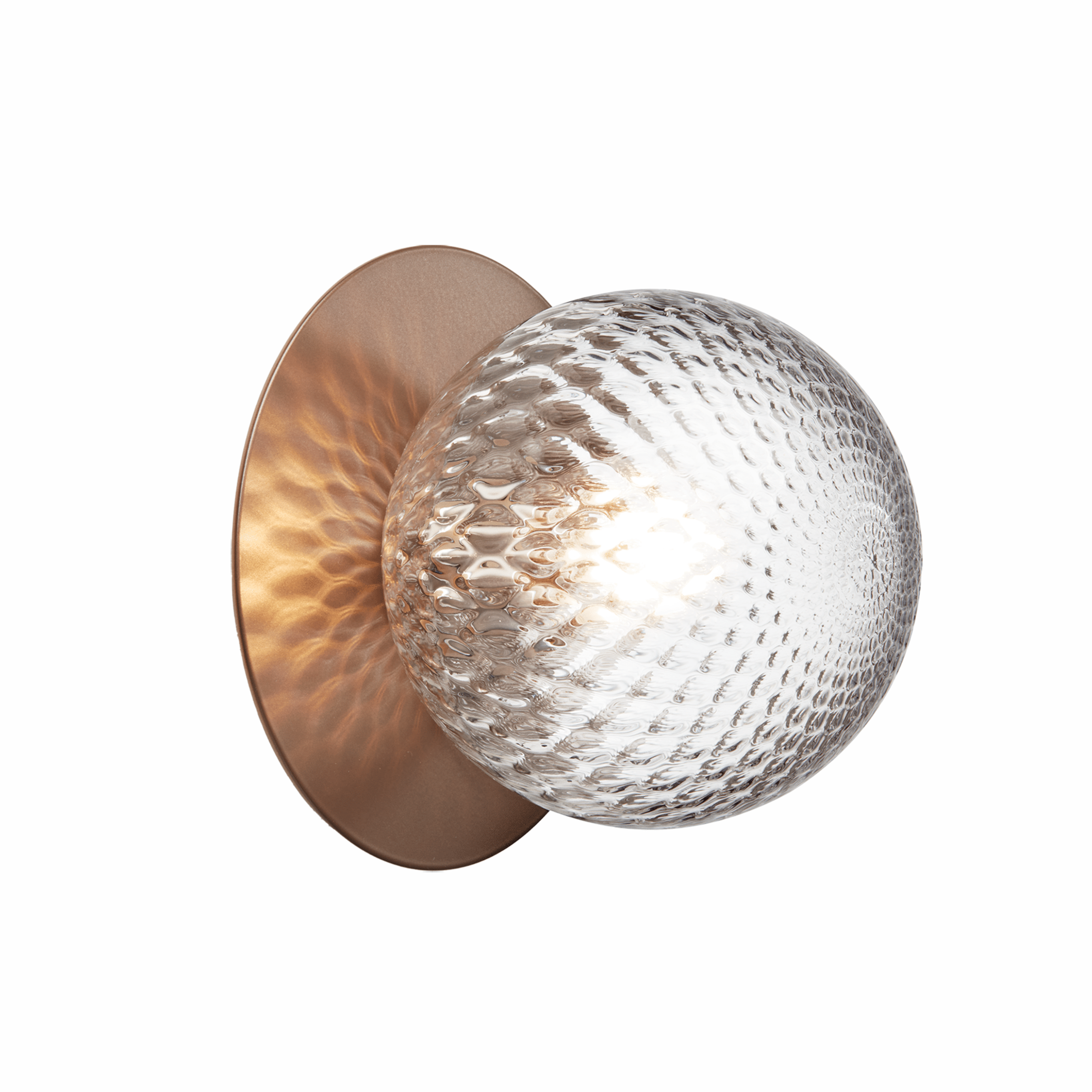 LIILA Outdoor Wall Light in Dark Brown with Transparent Glass