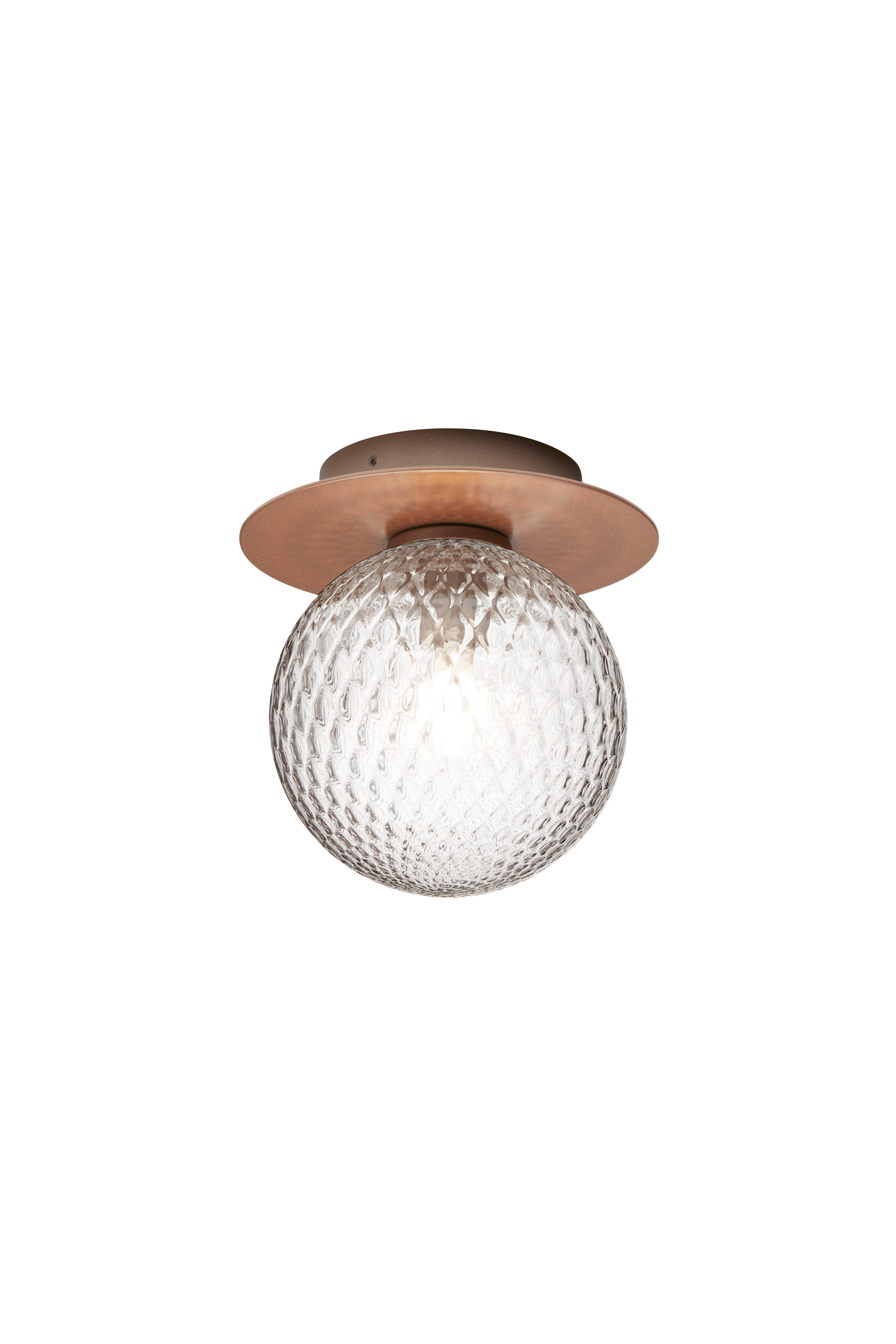 LIILA Outdoor Wall Light in Dark Brown with Transparent Glass
