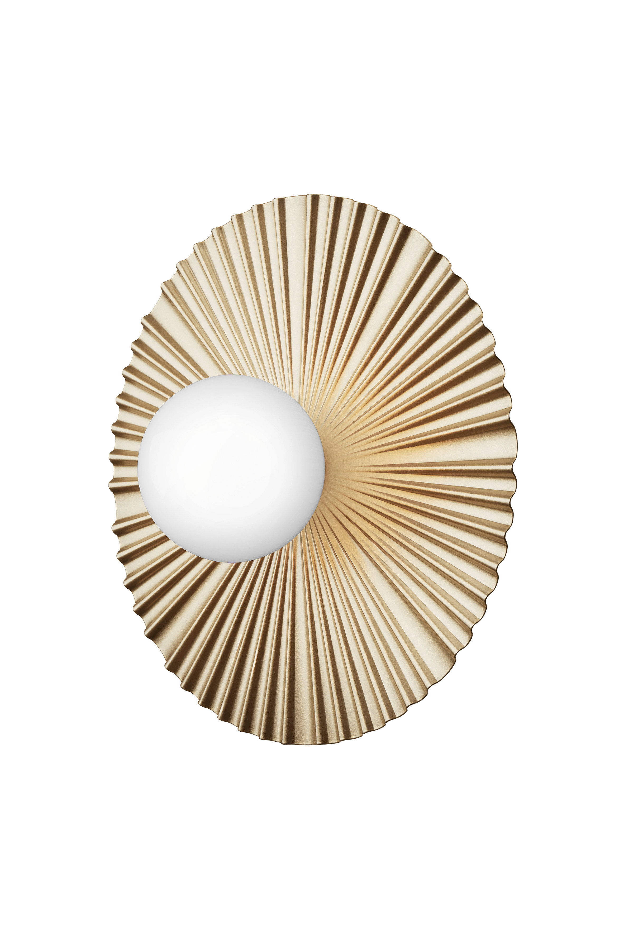 Wandleuchte LIILA MUUSE gold mit opalem Glas