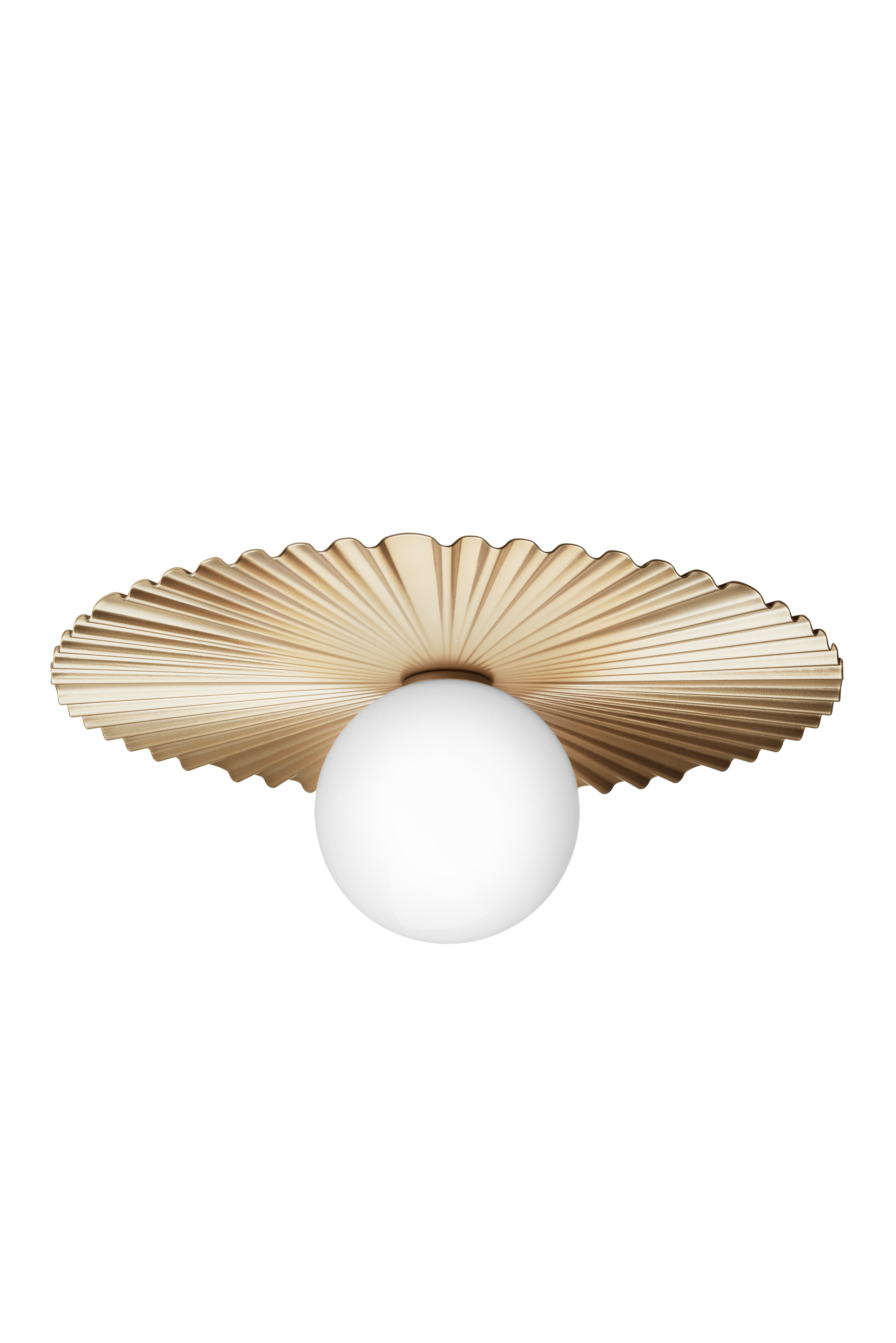 Wandleuchte LIILA MUUSE gold mit opalem Glas