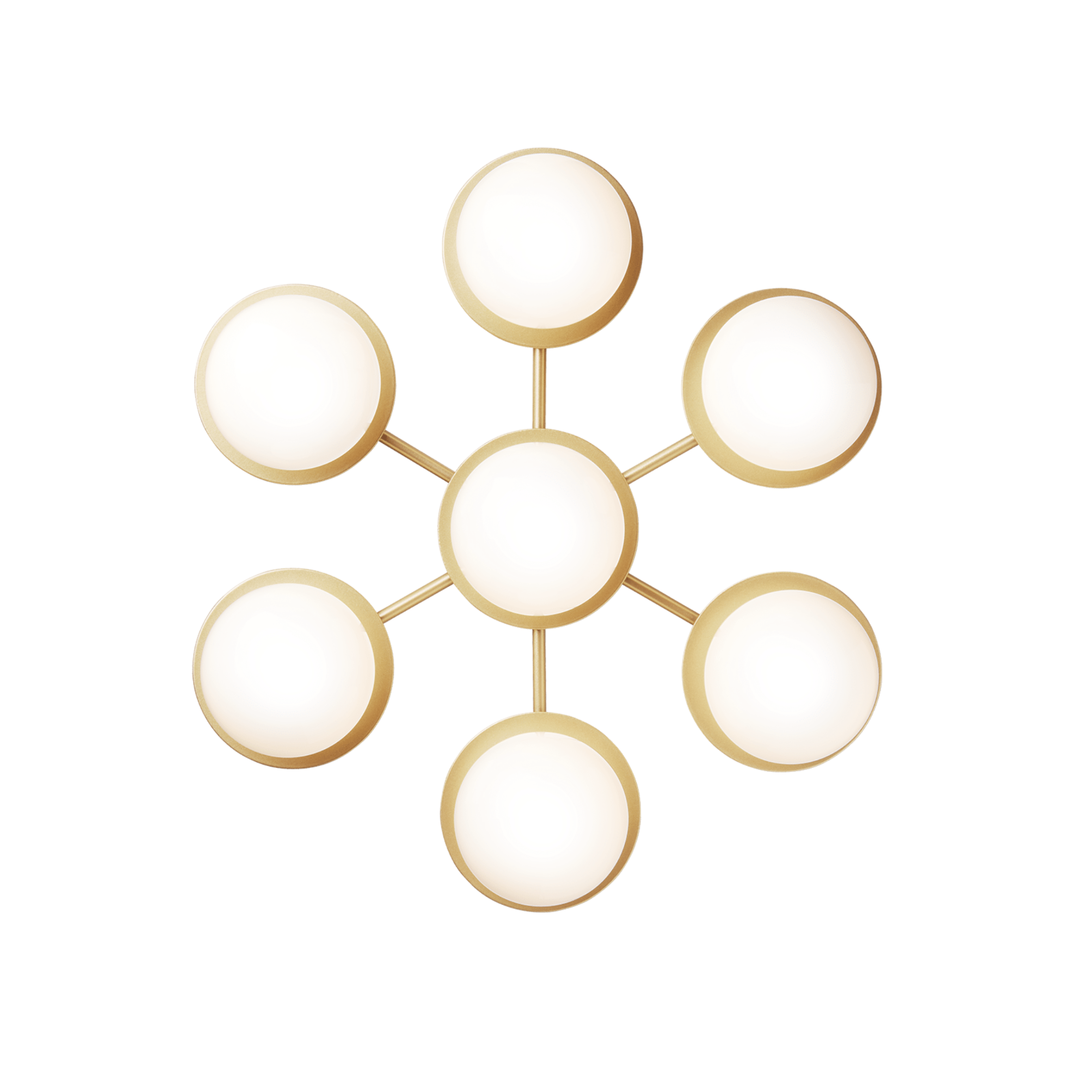 Wandlamp LIILA STAR goud met opaalglas