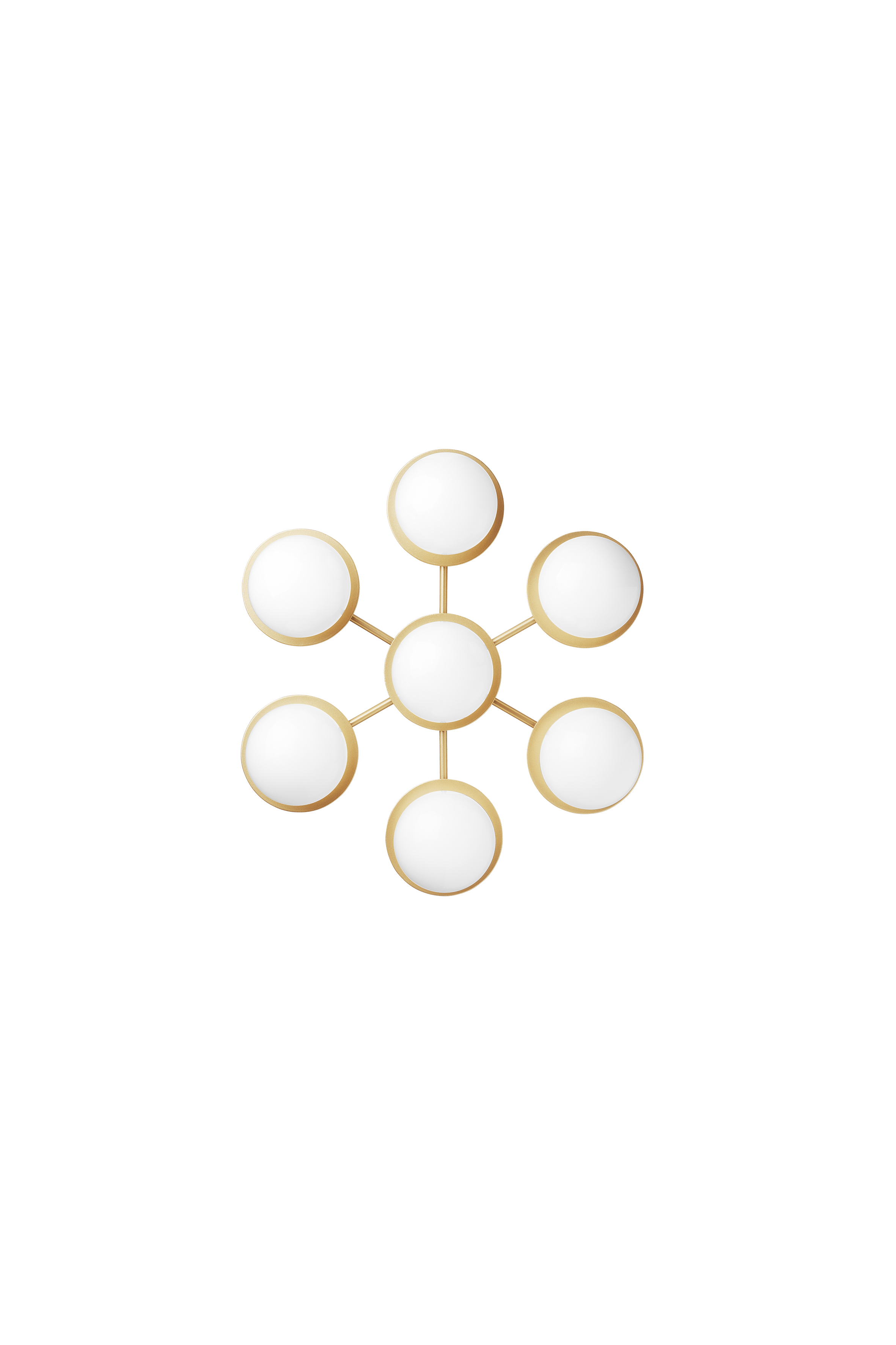 Wandlamp LIILA STAR goud met opaalglas