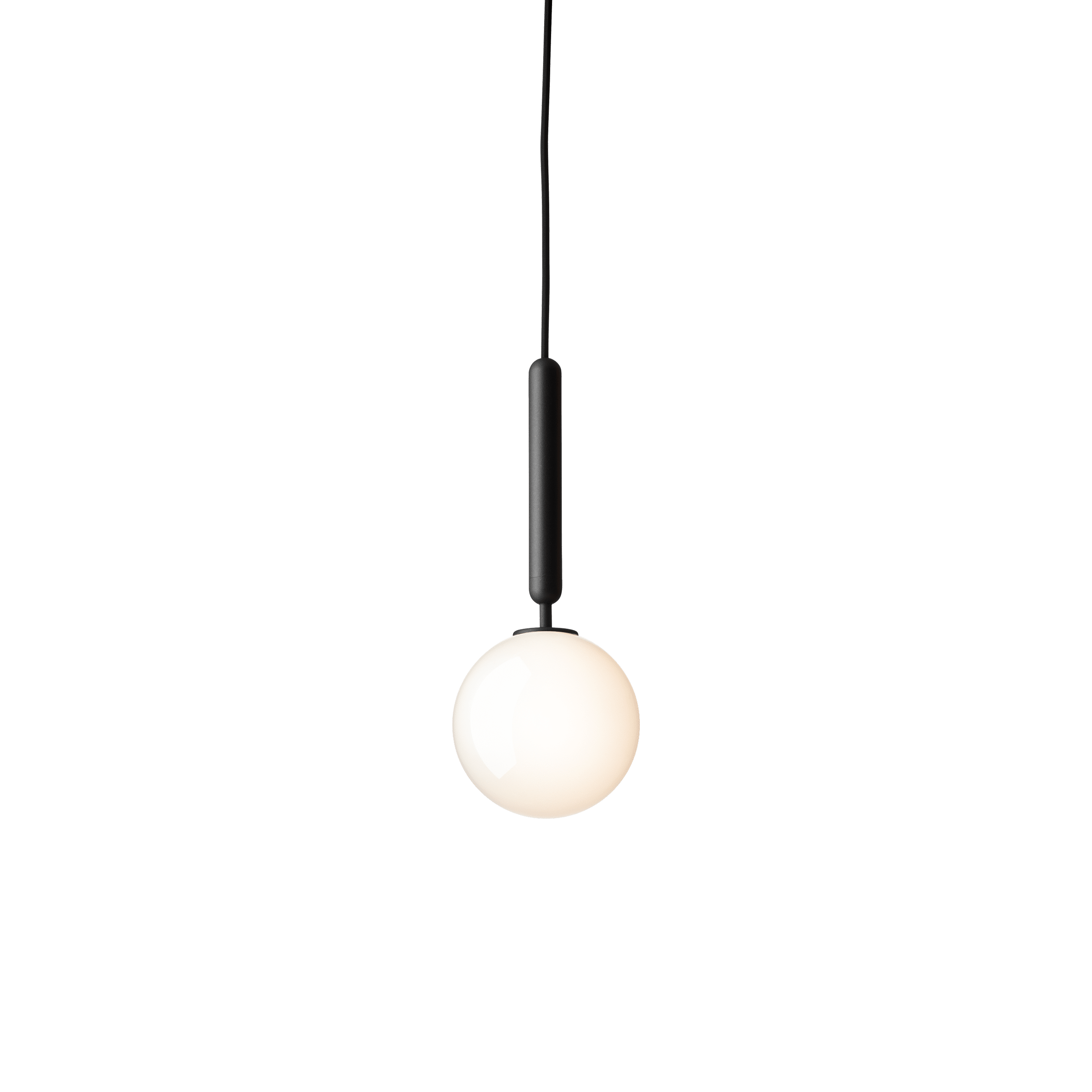 MIIRA Pendant Lamp in Graphite with Opal Glass