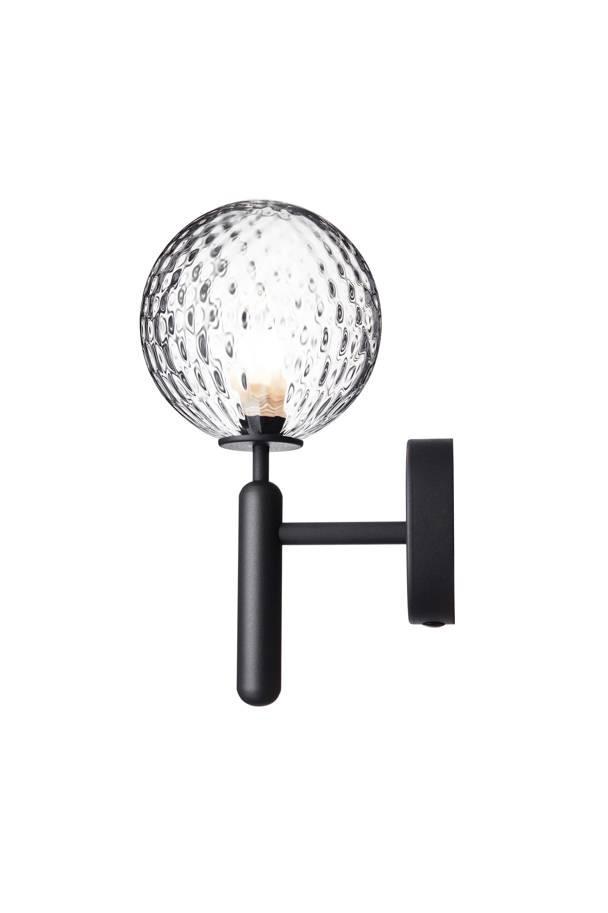 MIIRA Wall Lamp in Graphite with Transparent Glass