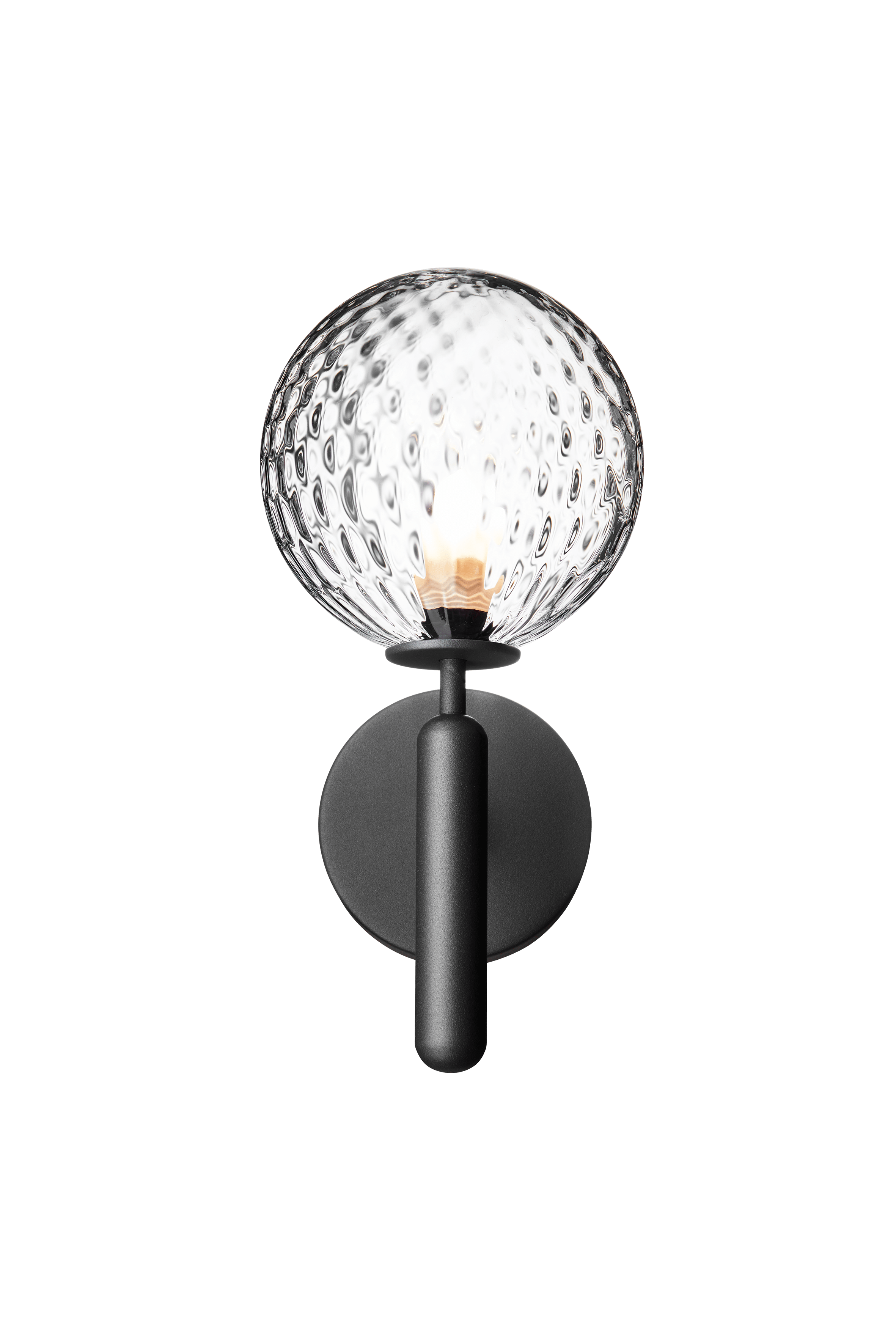 MIIRA Wall Lamp in Graphite with Transparent Glass