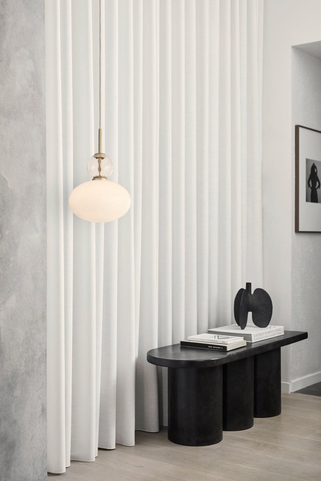 Pendelleuchte RIZZATTO 32 messing mit opalem Glas