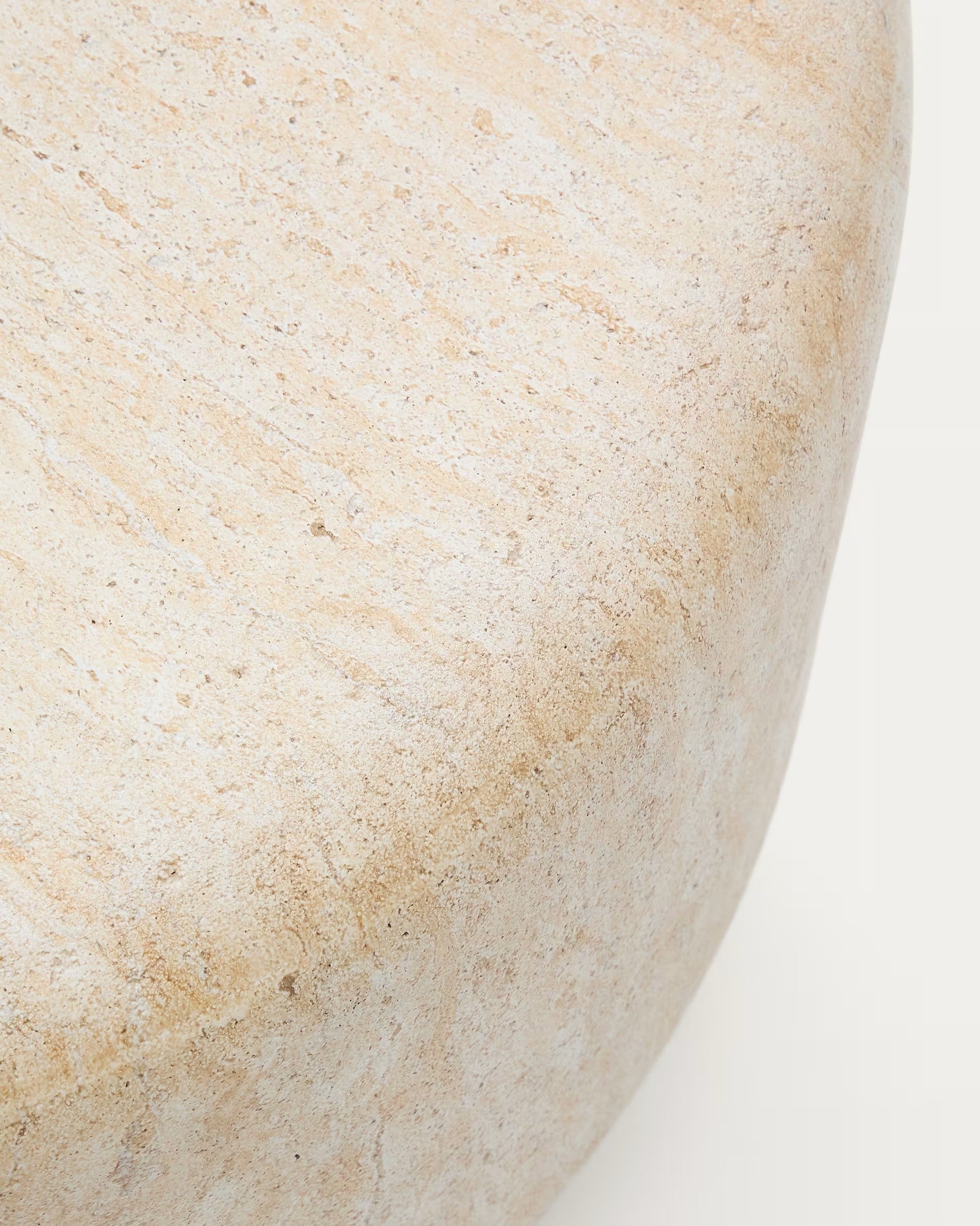 DRASI Gartentisch Zement mit Travertin-Imitation