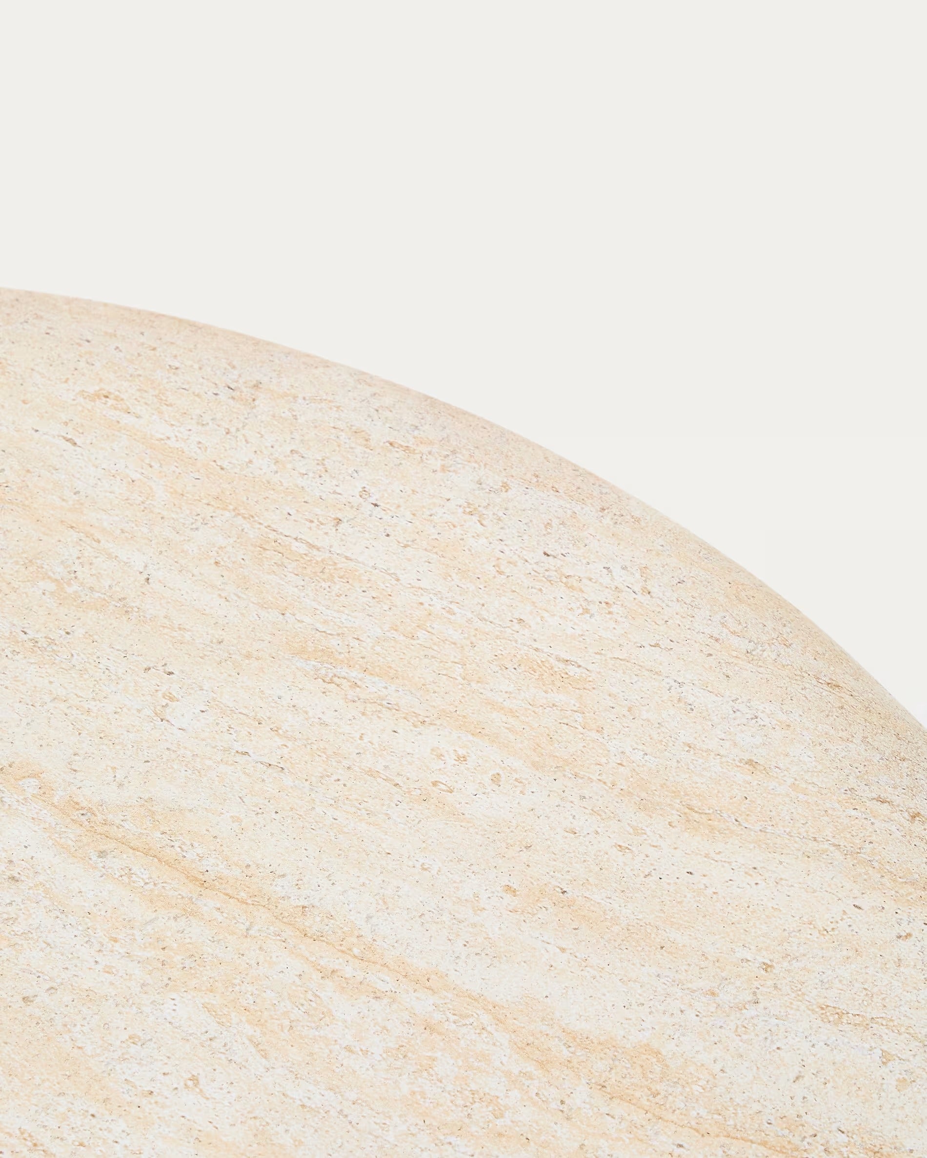 DRASI Gartentisch Zement mit Travertin-Imitation