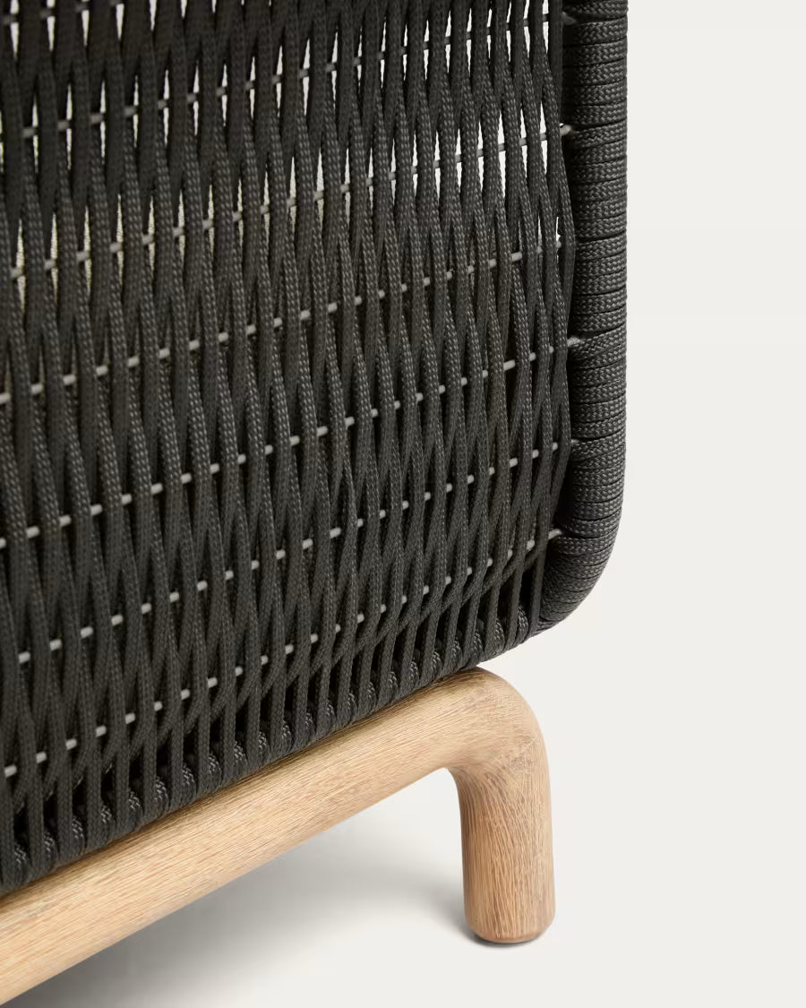 Tweedelige tuinbank ALIPA beige met zwart