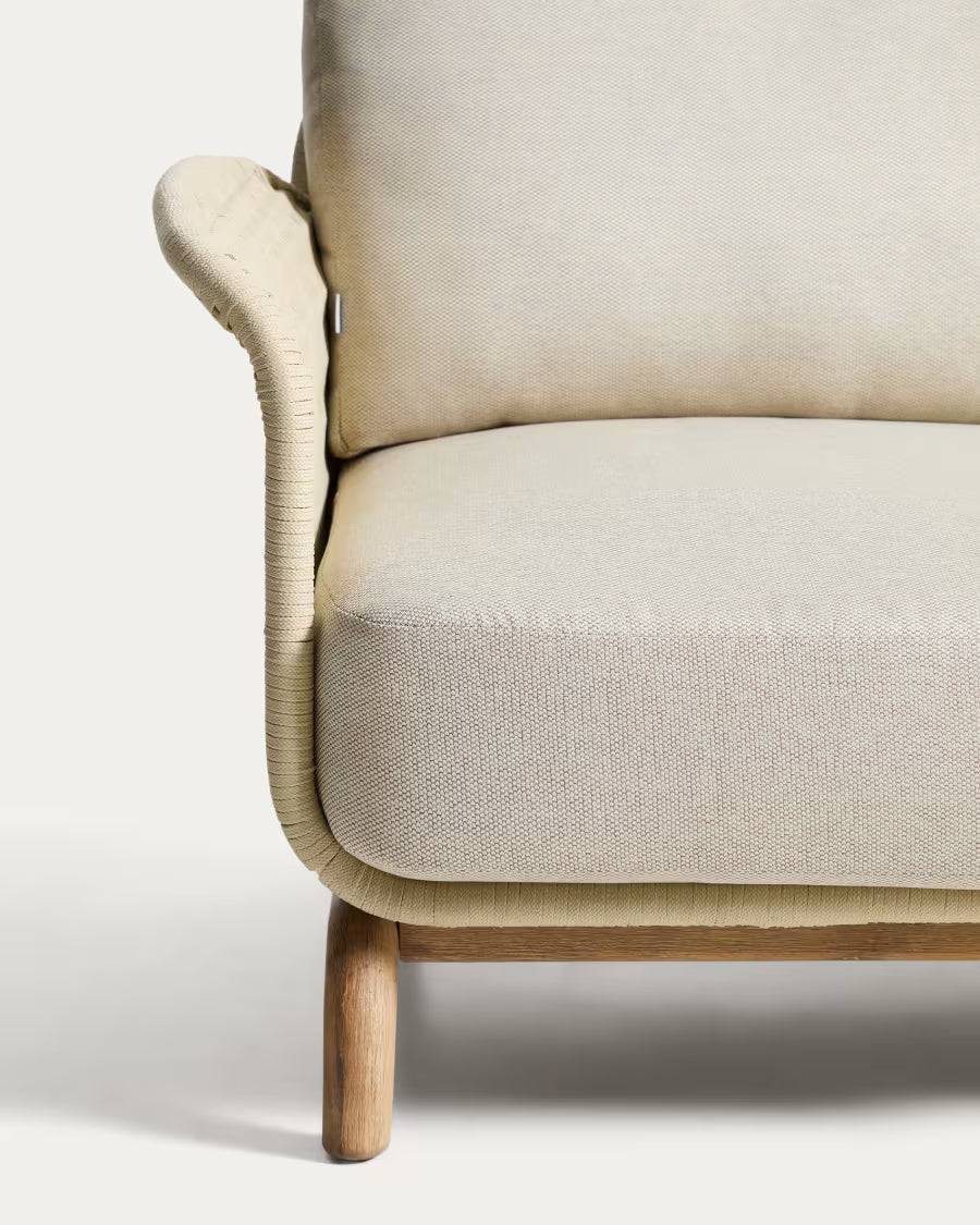 ALIPA Beige 3-Seater Garden Sofa