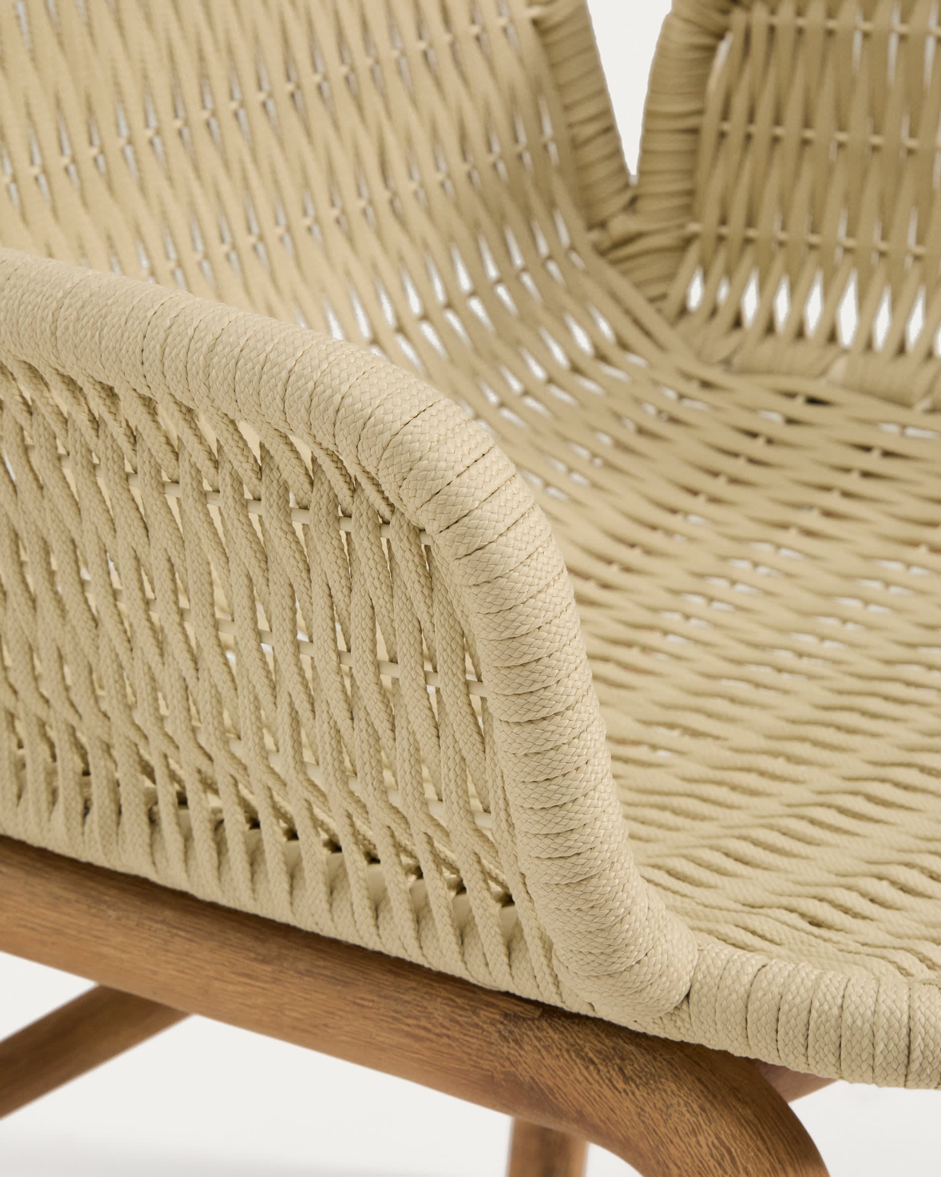 ALIPA Ecru Garden Chair with Armrests