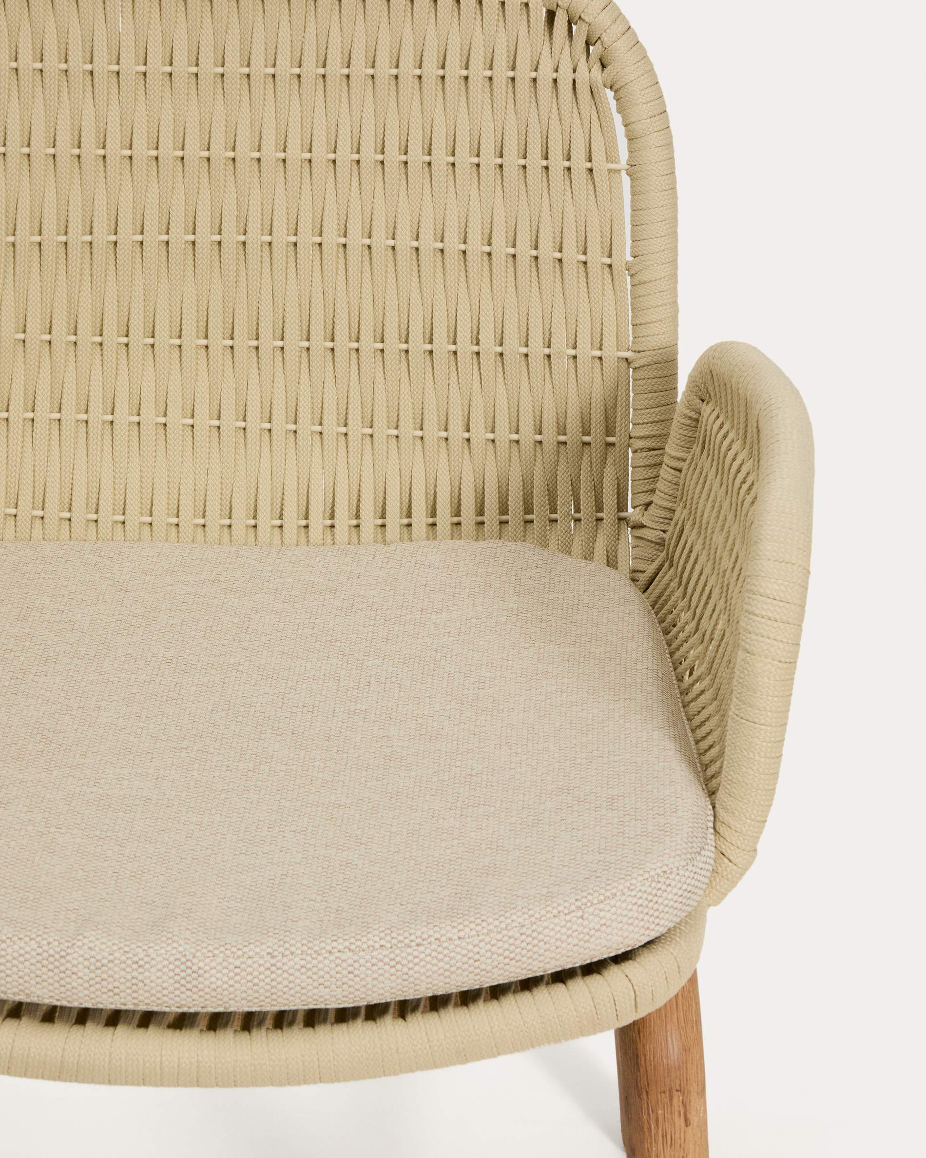 ALIPA Ecru Garden Chair with Armrests