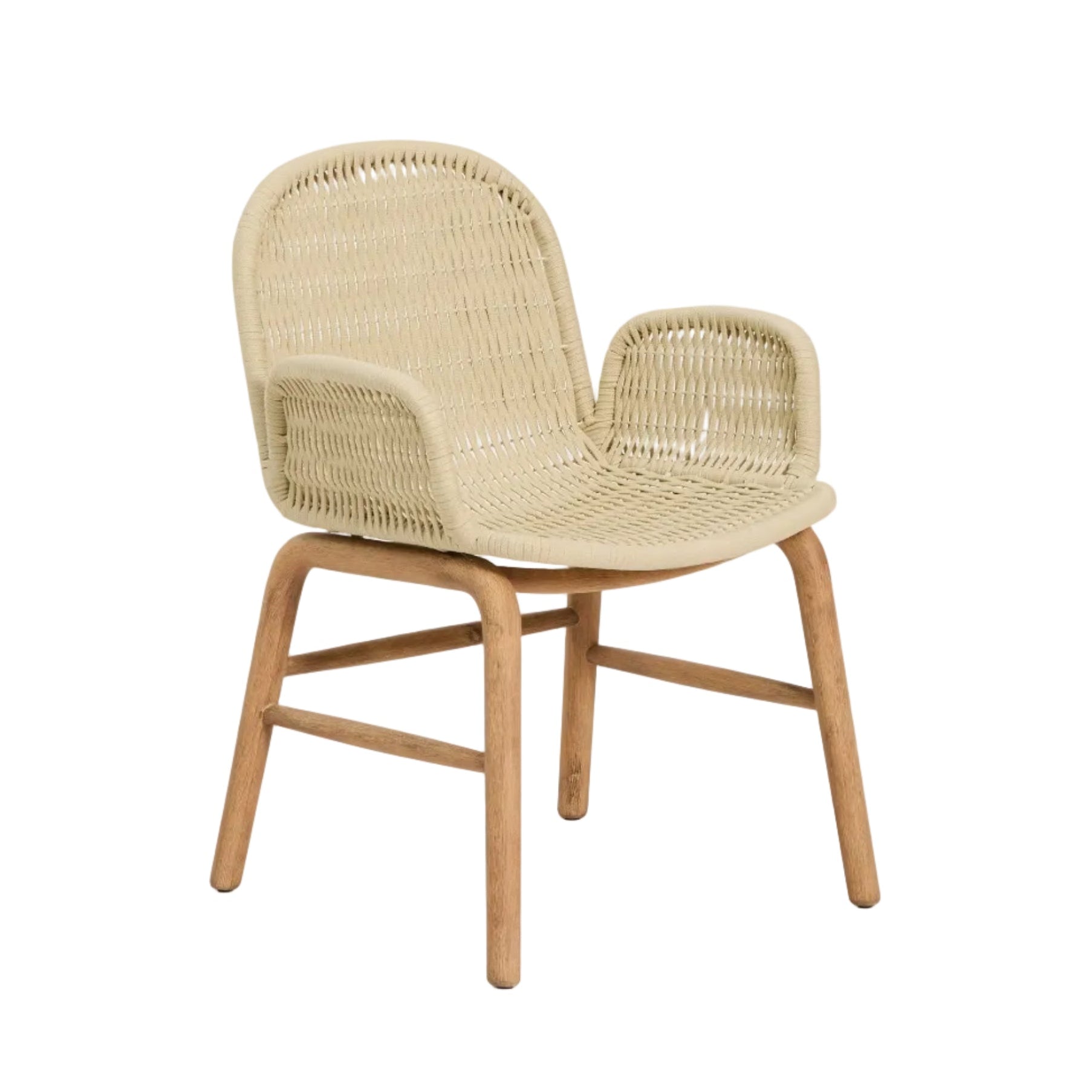 ALIPA Ecru Garden Chair with Armrests