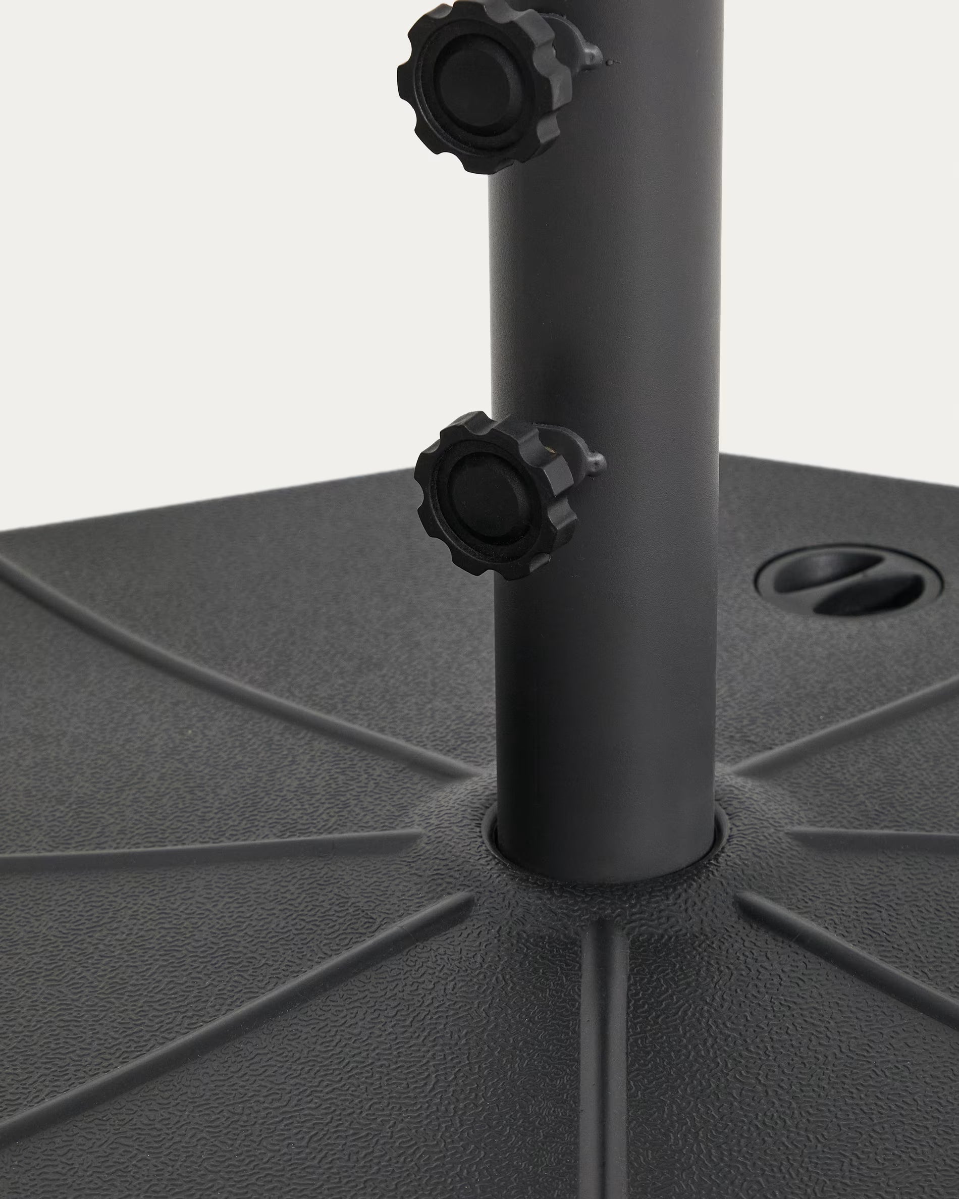 Parasol MILNA beżowy z grafitową podstawą