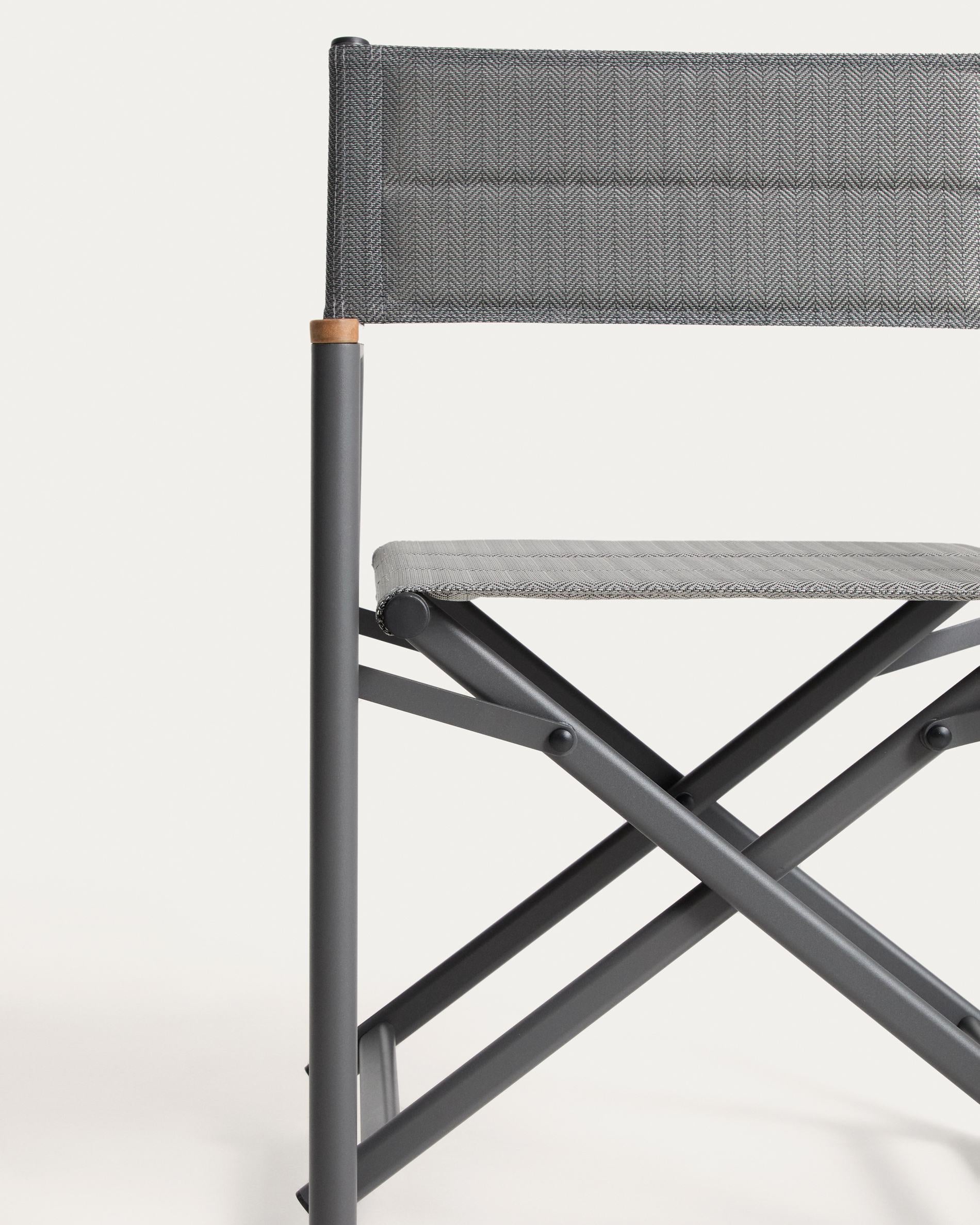 TISNO Folding Garden Chair in Graphite