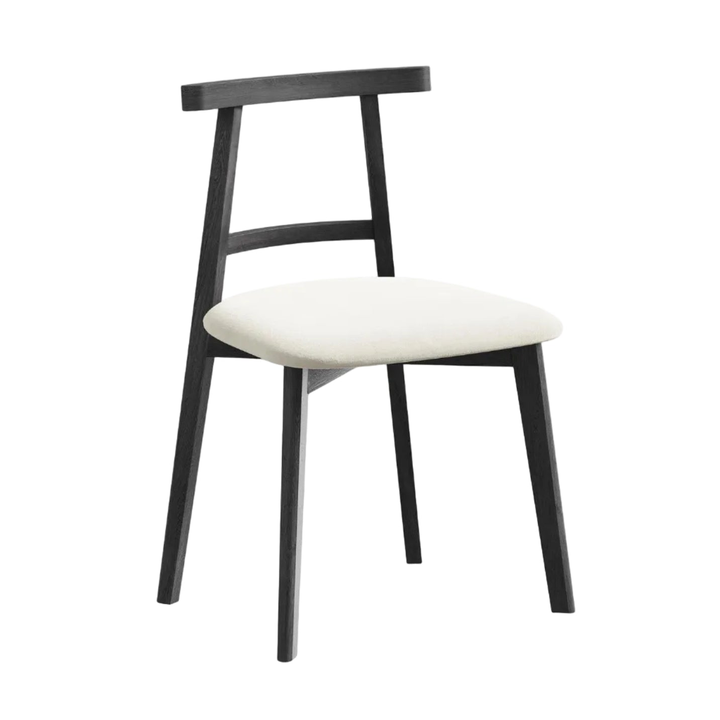 Velvet Chair OHELO Light Beige with Black Beech Base