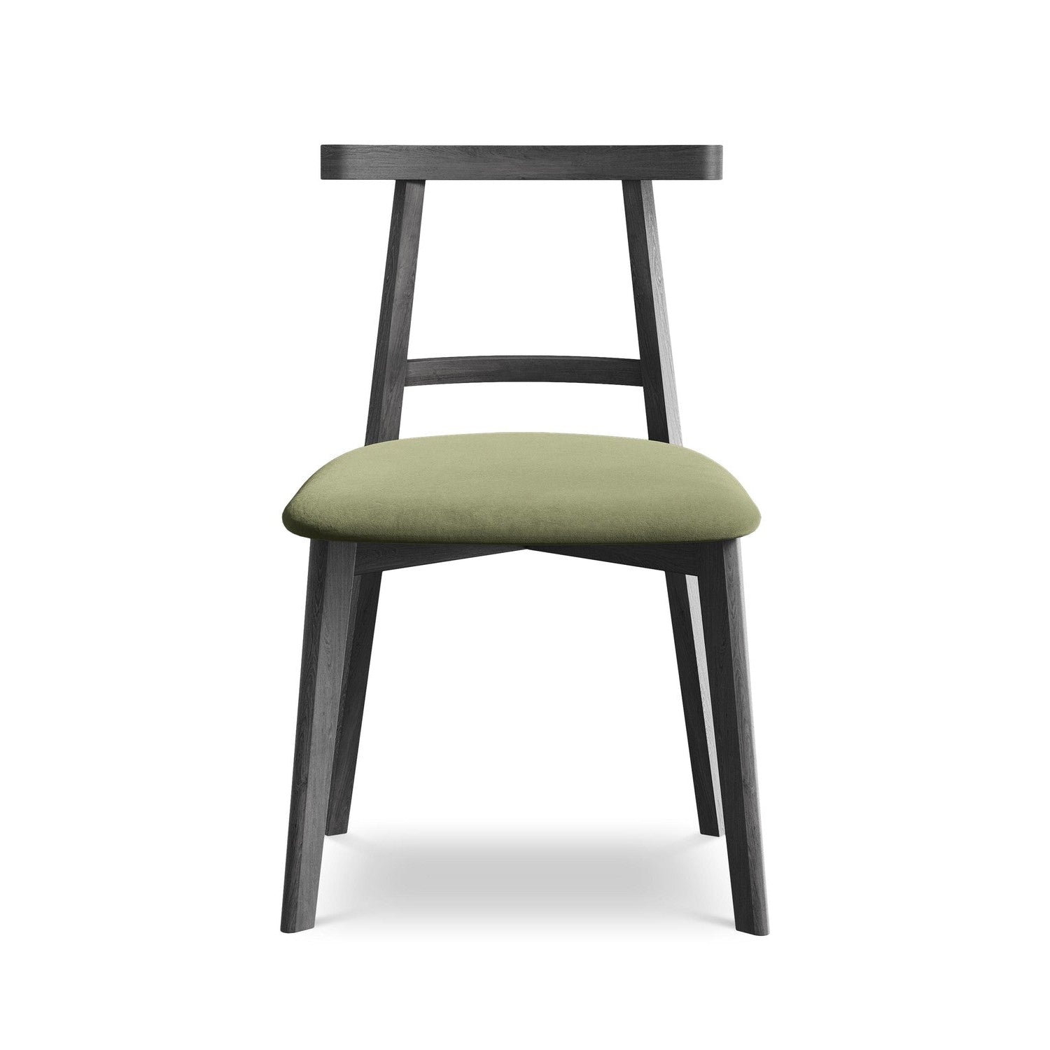 Velvet Chair OHELO Olive with Black Beech Base