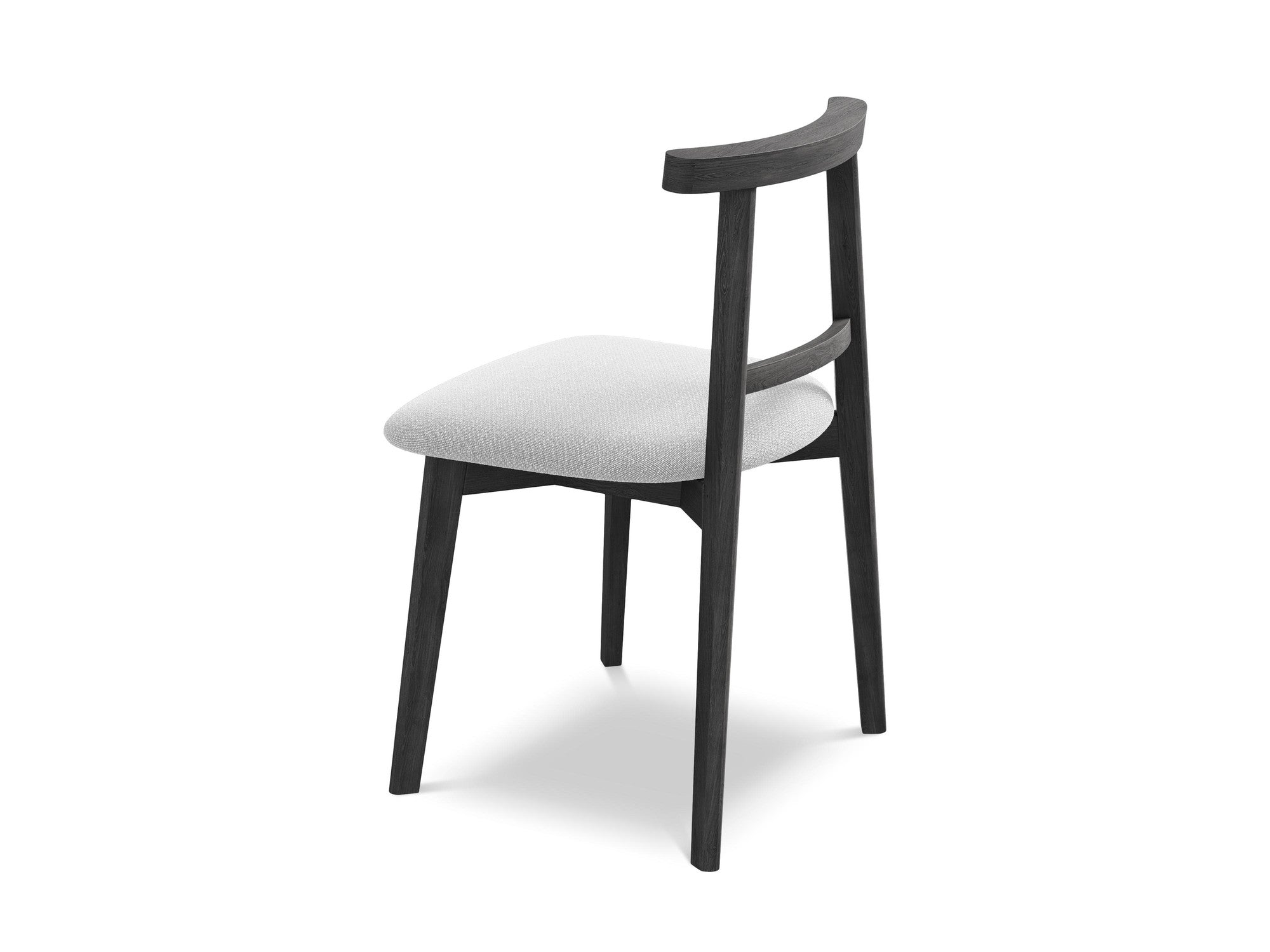 OHELO Chair silver boucle with black beech base