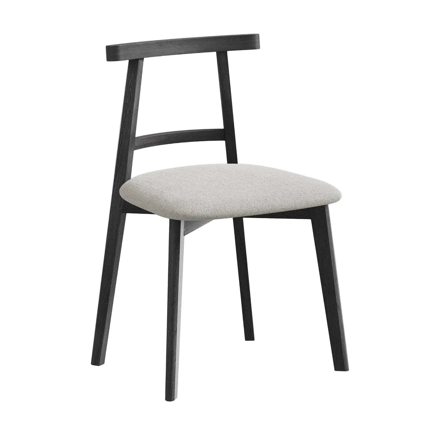 OHELO Chair Light Gray with Black Beech Base