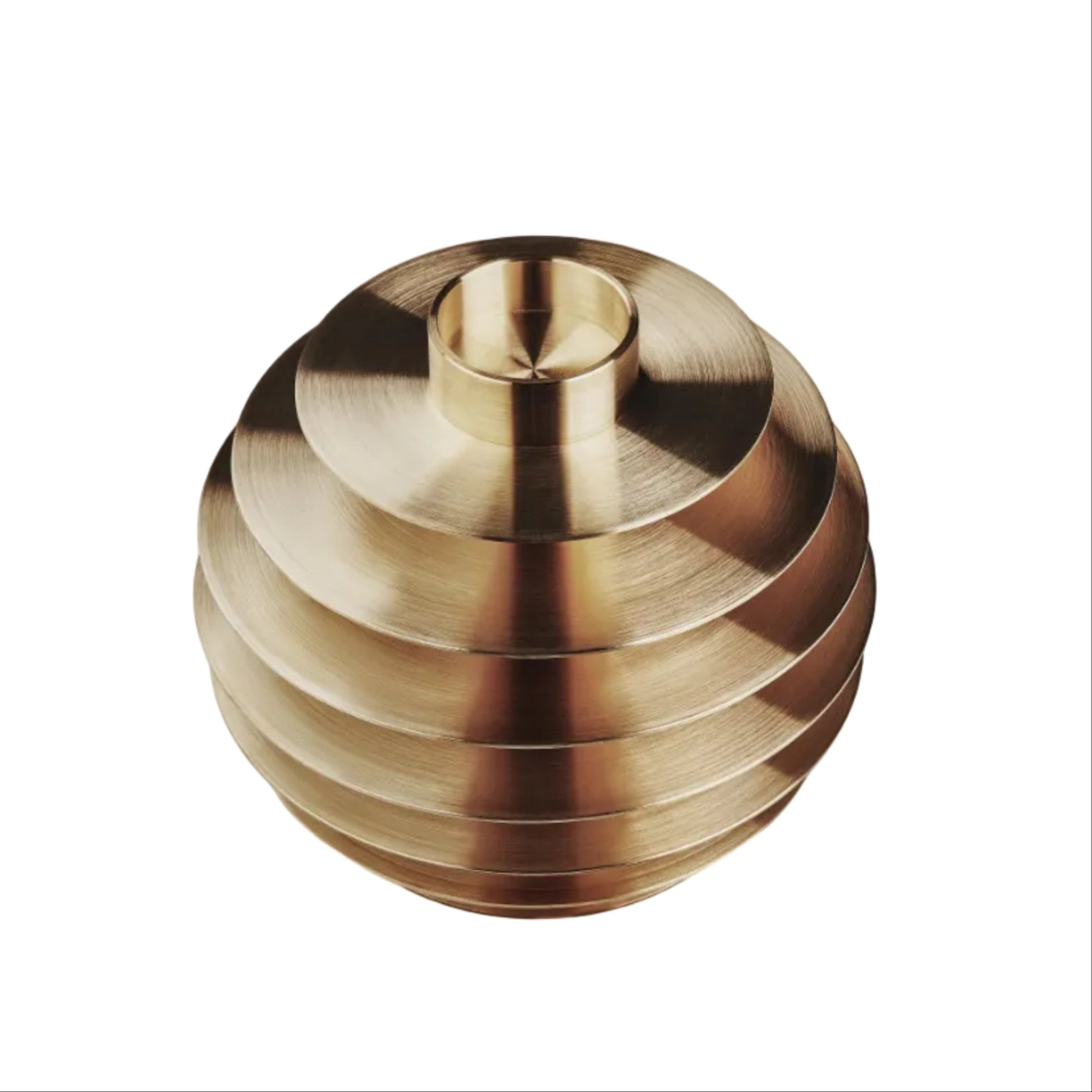 Set von ORB Kerzenhaltern aus Messing