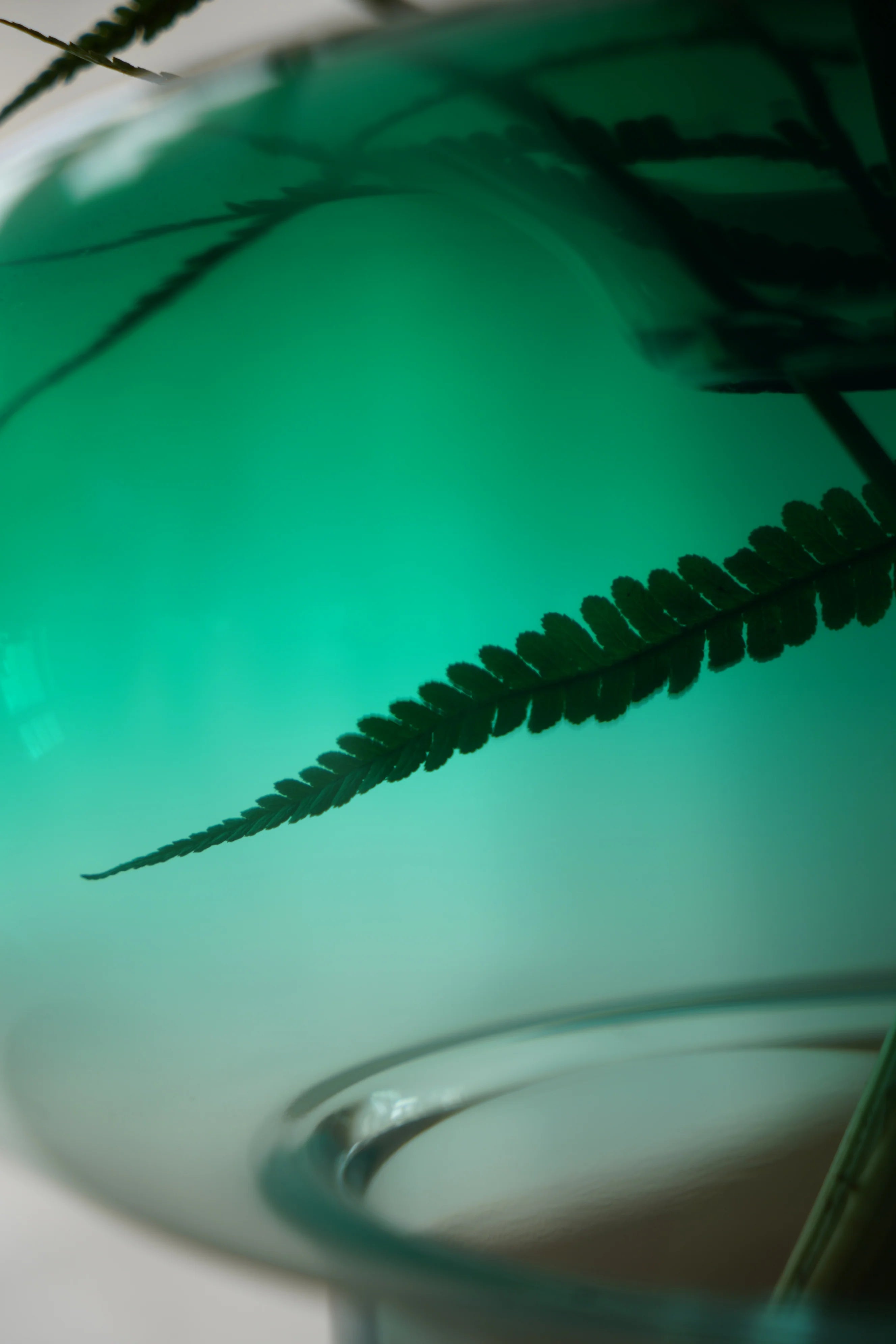 Vaas ORIO groen mondgeblazen glas