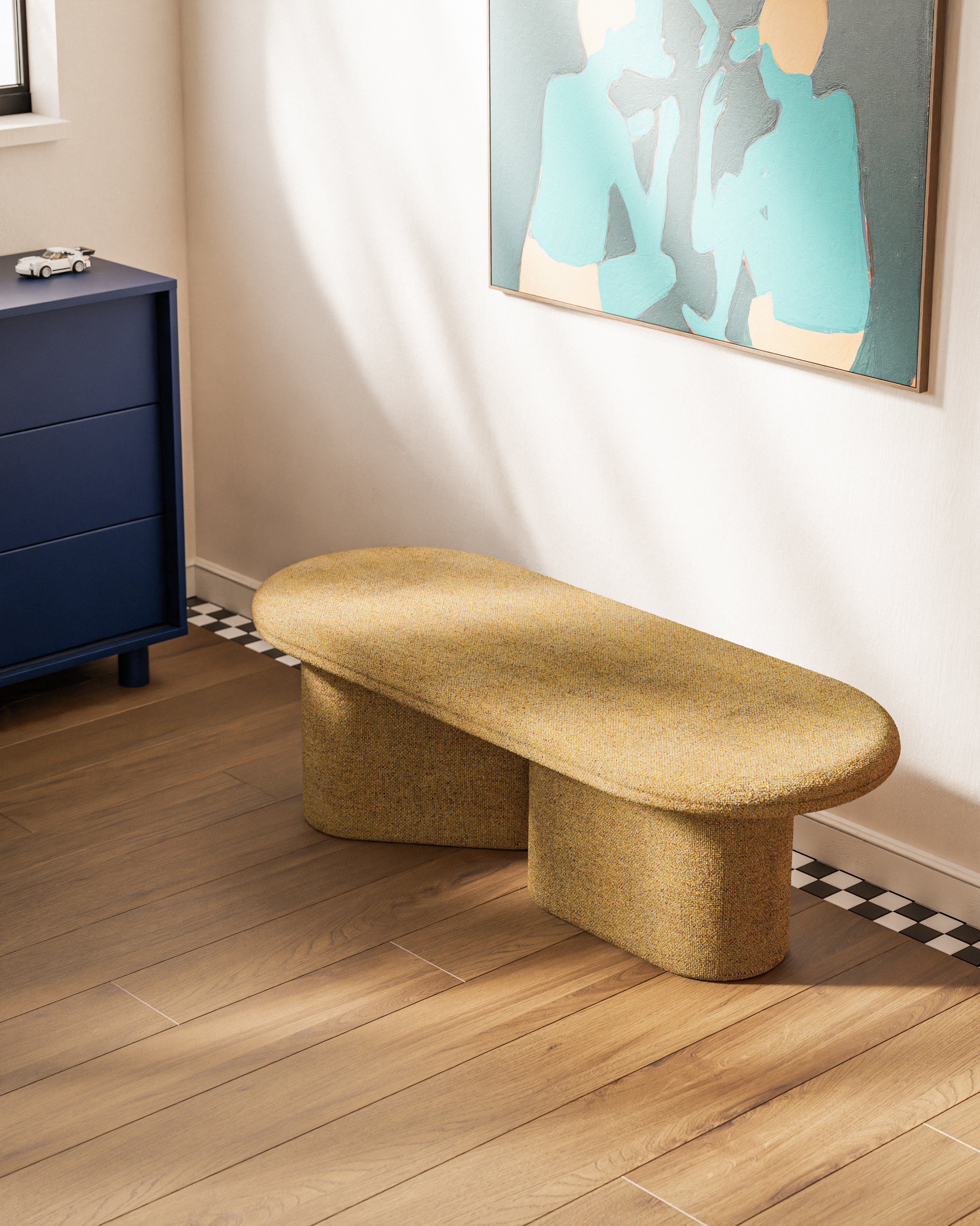 OVO Bank in herbstlichem Orange