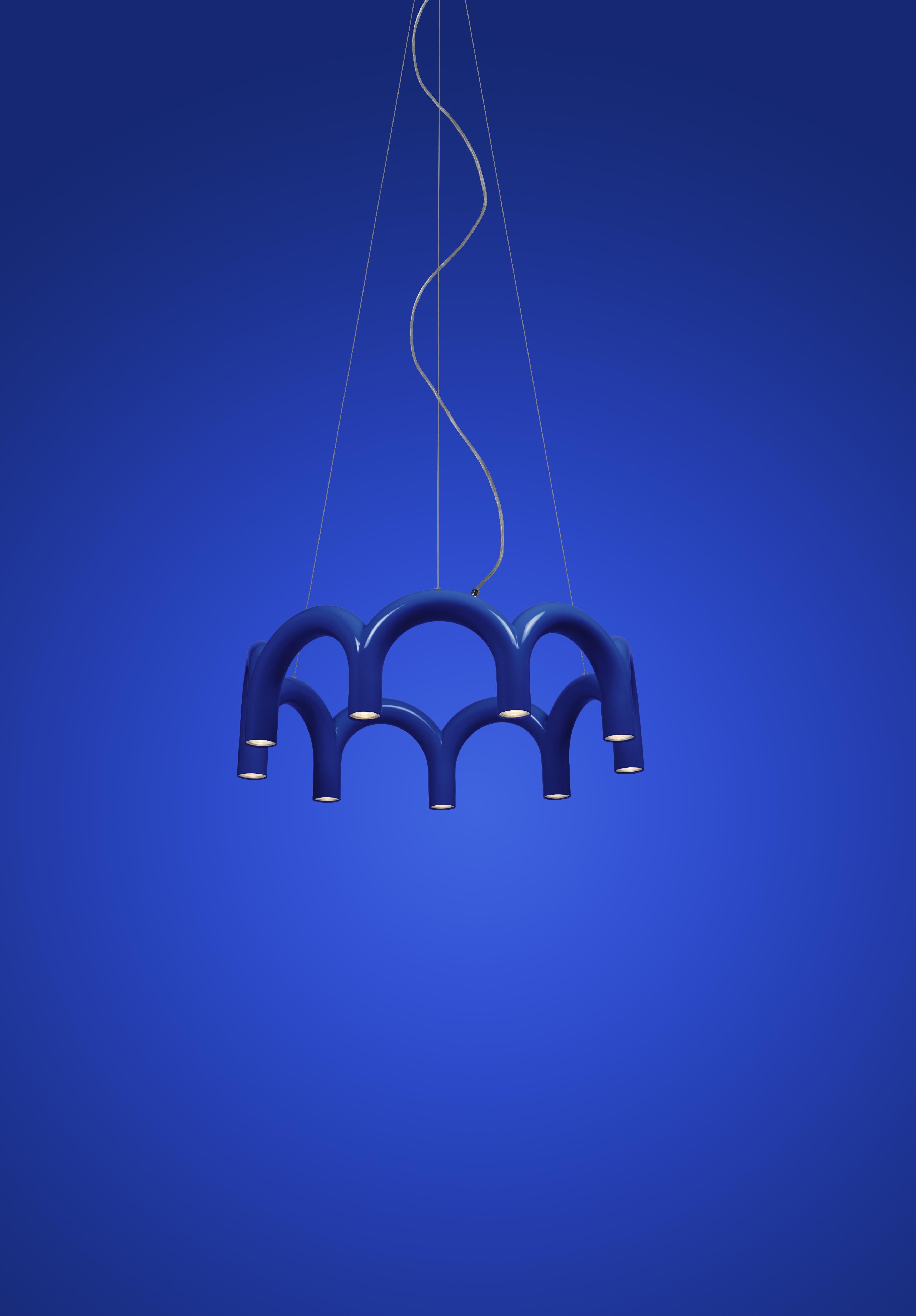 Hanglamp ARCH CIRCLE blauw
