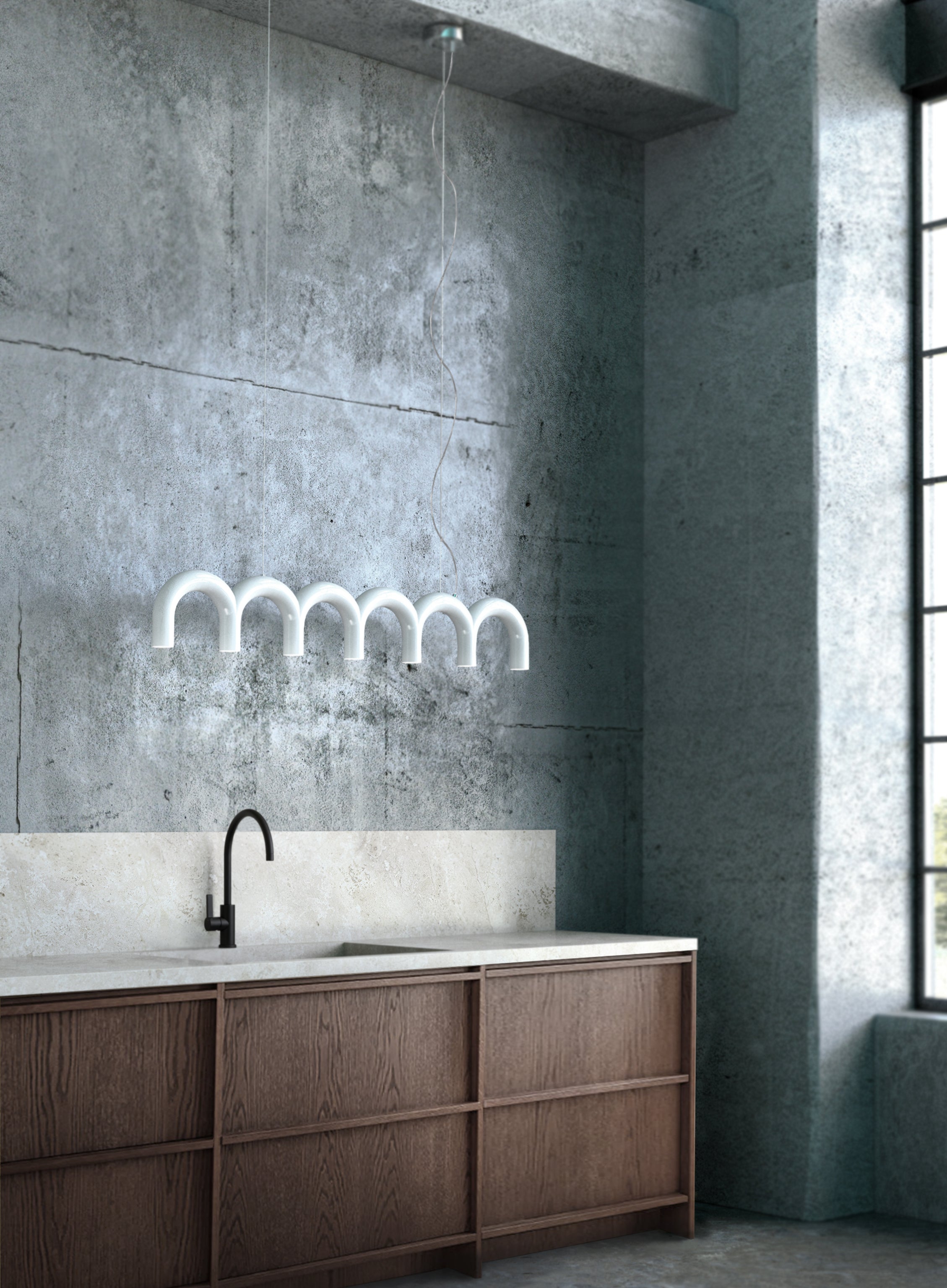 Hanglamp ARCH STRAIGHT wit