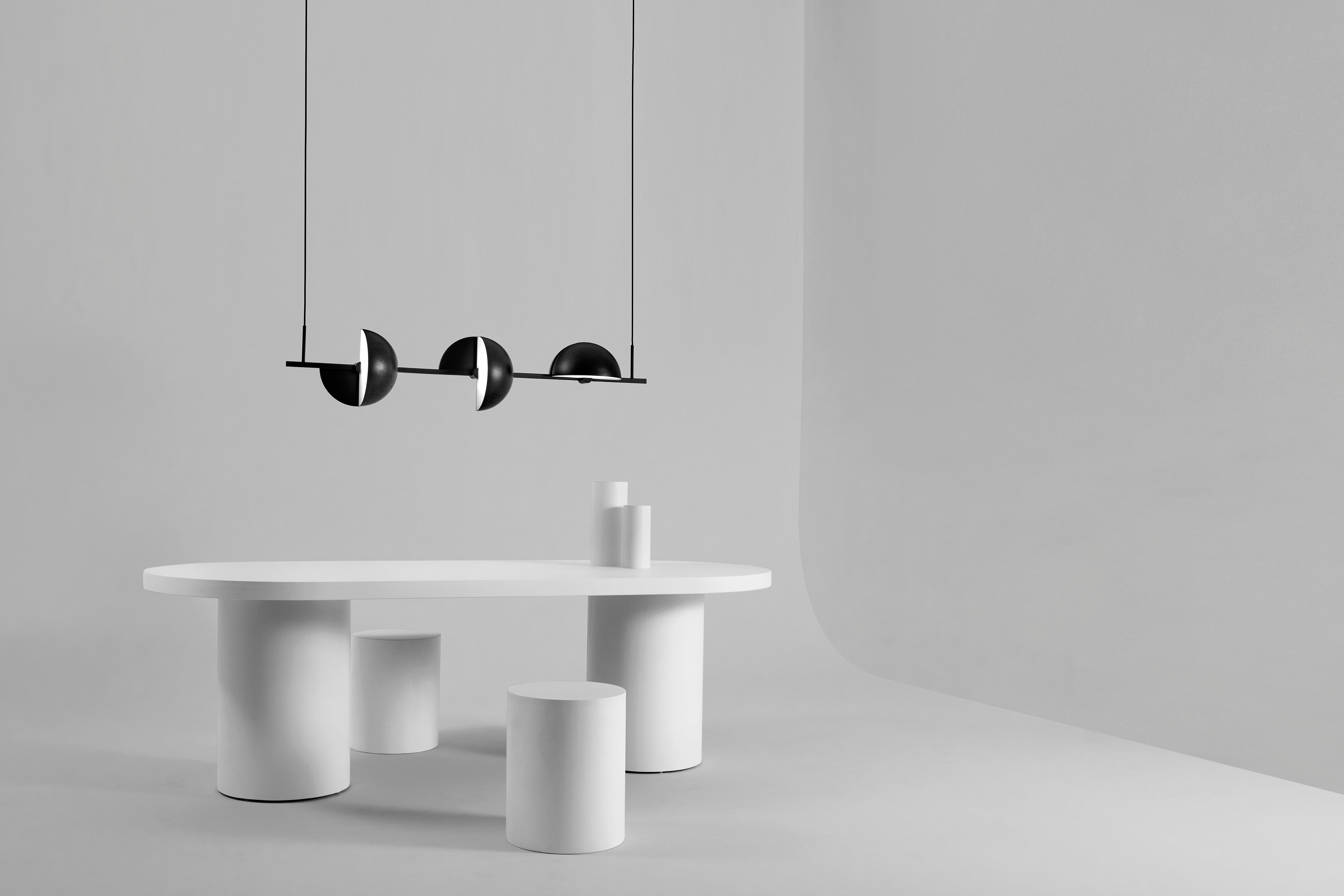 Hanglamp TRAPEZE TRIPLETTE zwart