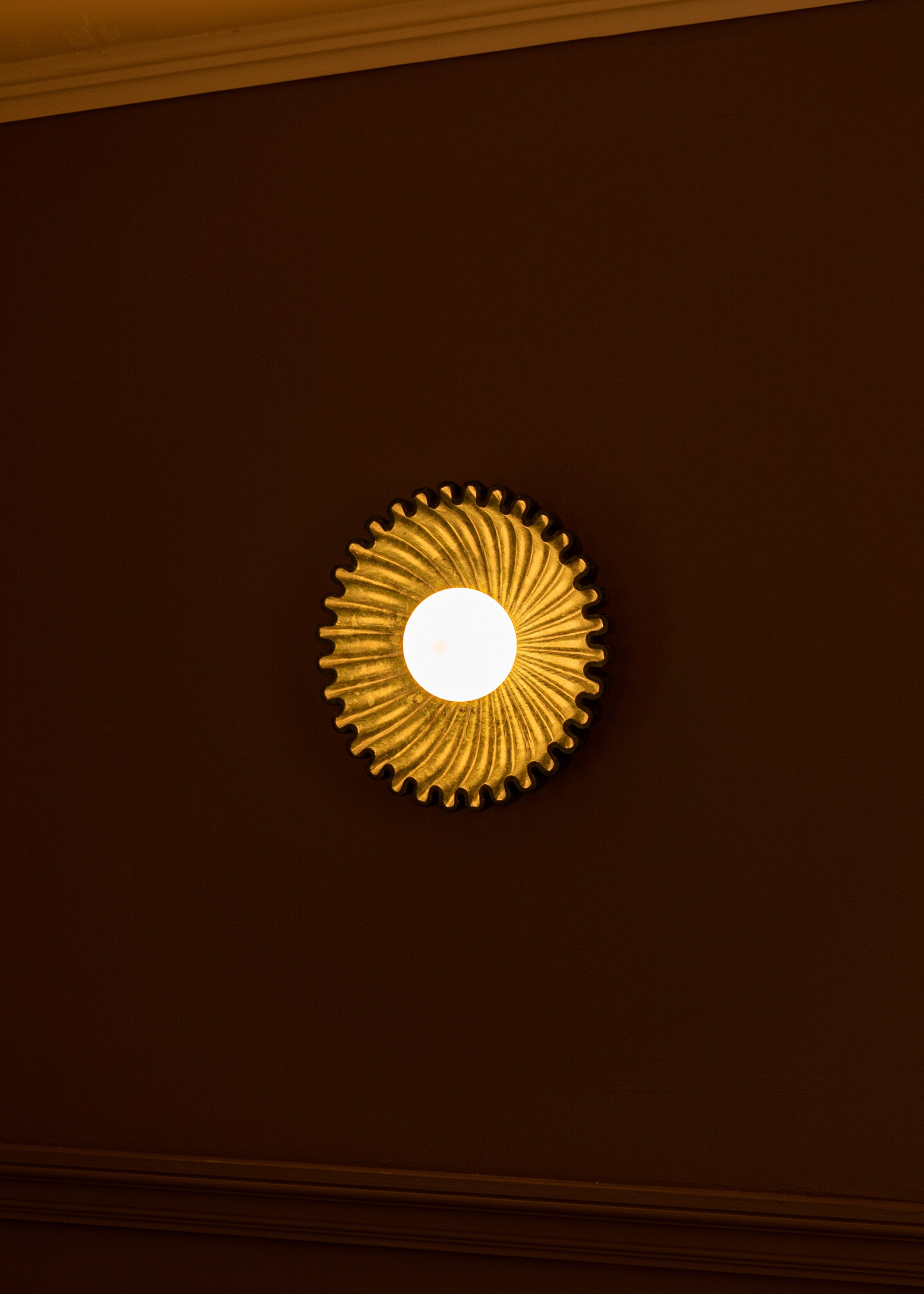 Wandlamp OSTRO groene marmer