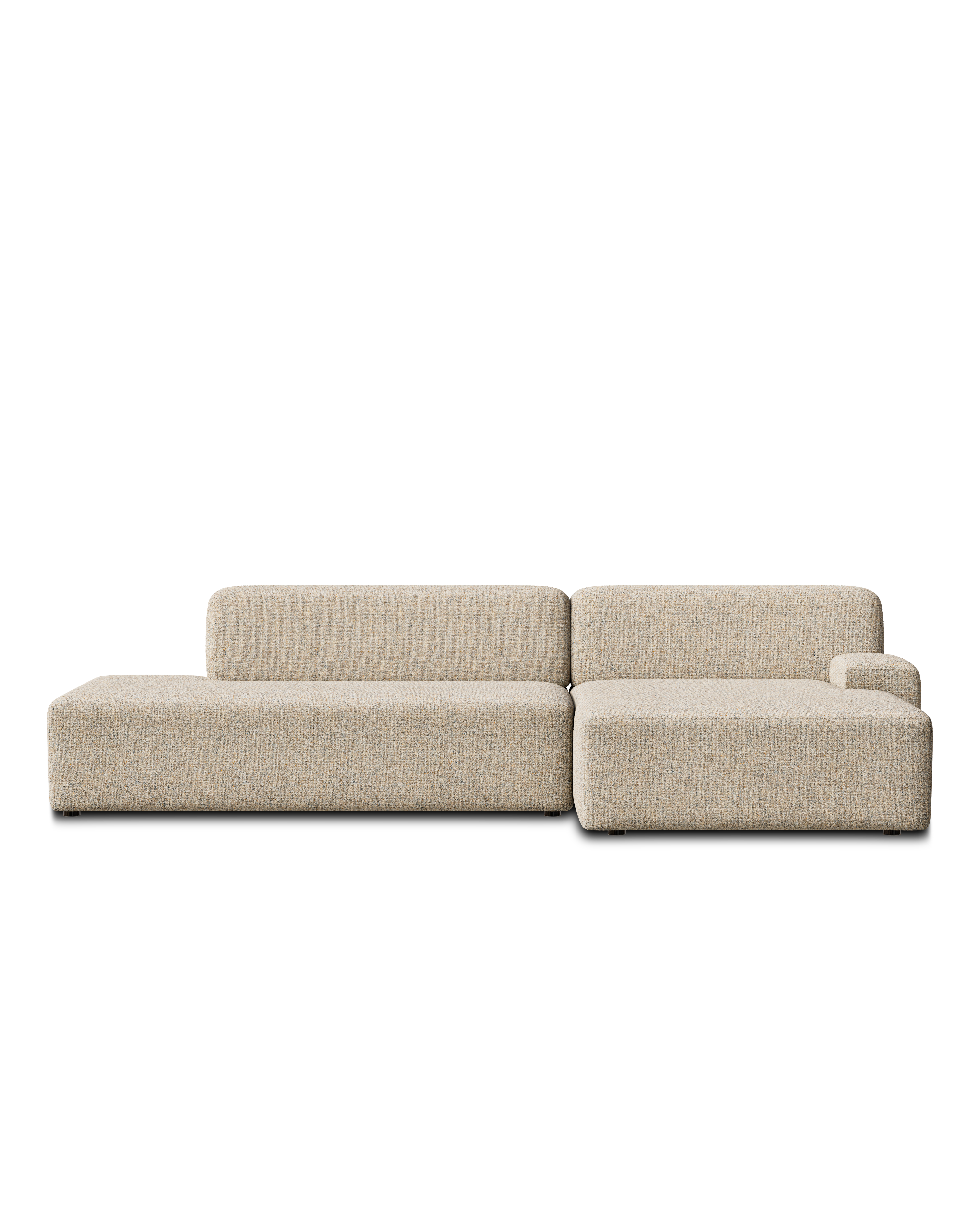 Open right-sided modular corner sofa UMI beige