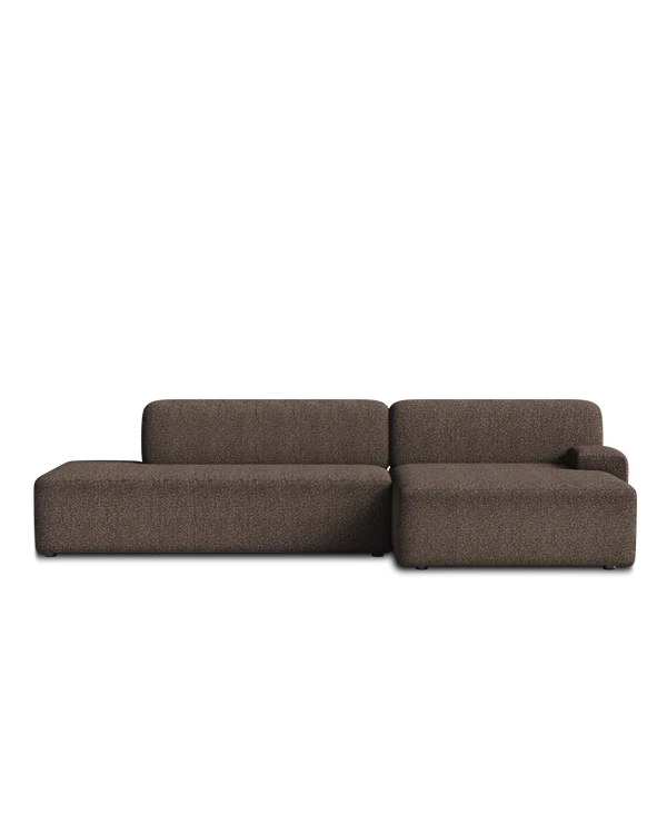 UMI Modular Sofa - Right-Hand Chaise Longue in Brown