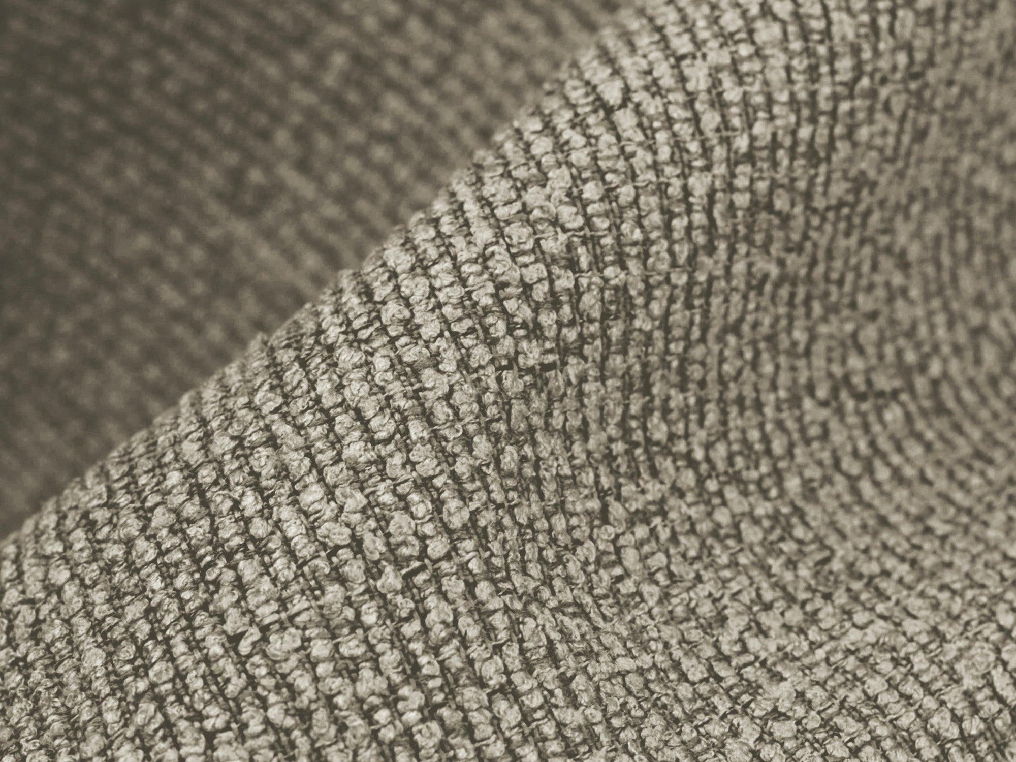 Stoel PAHOA taupe boucle met beukenhouten basis