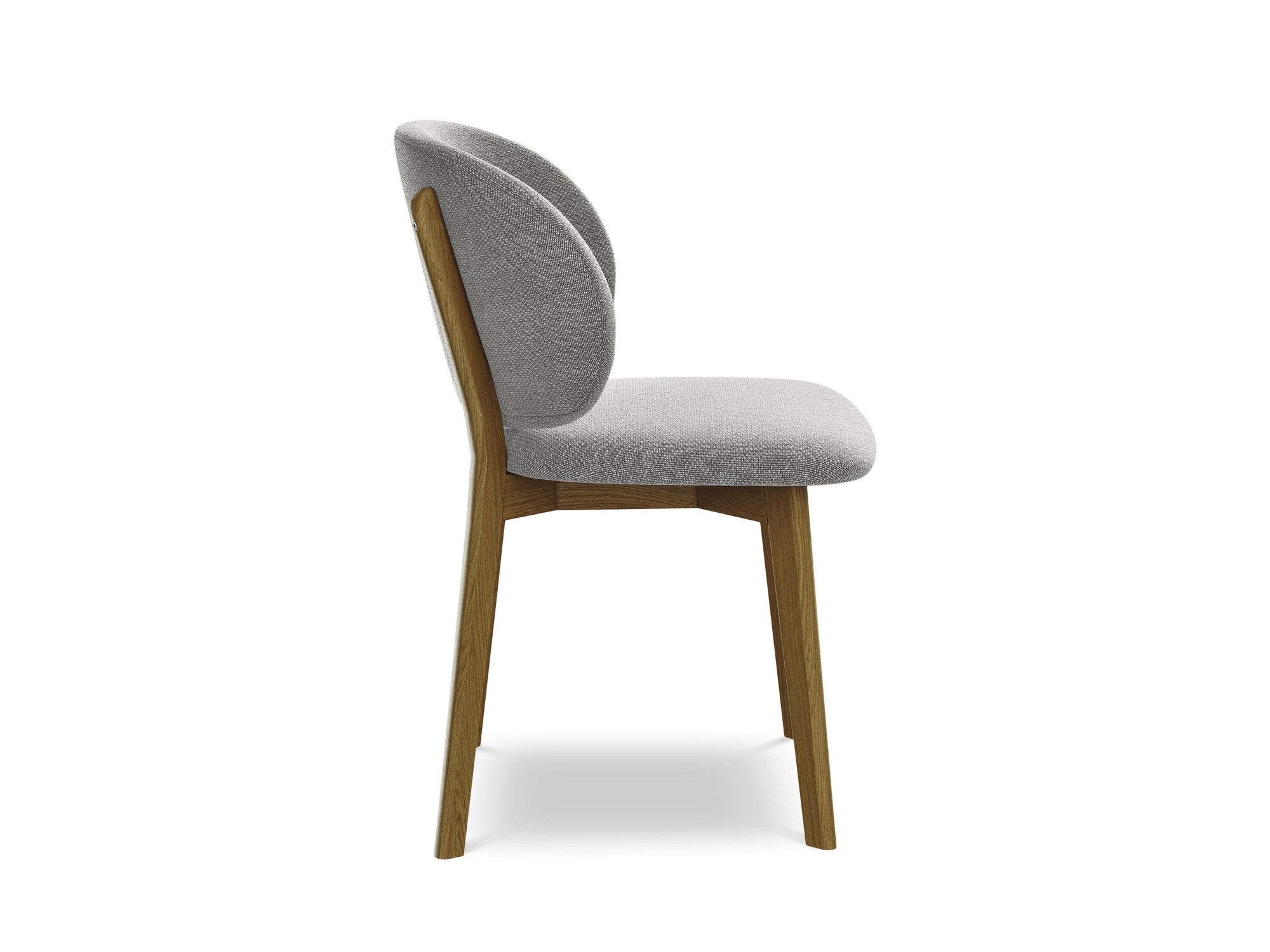 PAHOA Chair in Light Gray Boucle with Beech Base