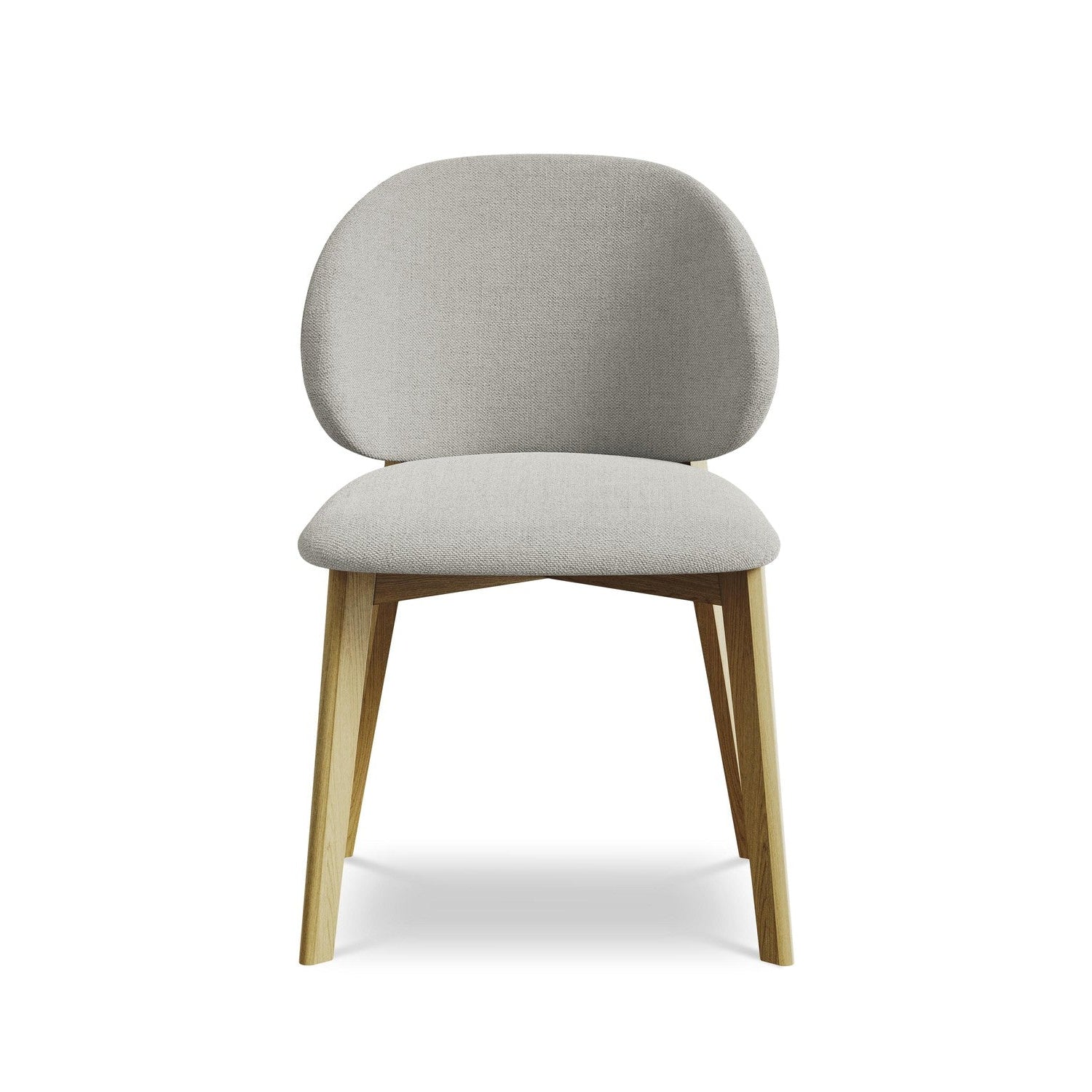 Stuhl PAHOA hellgrau mit Buchenbasis