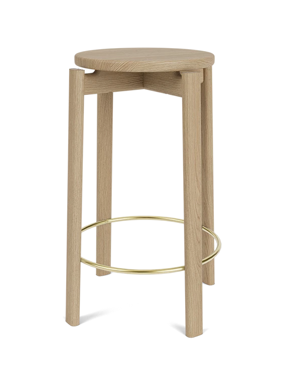 PASSAGE Oak Wood Stool
