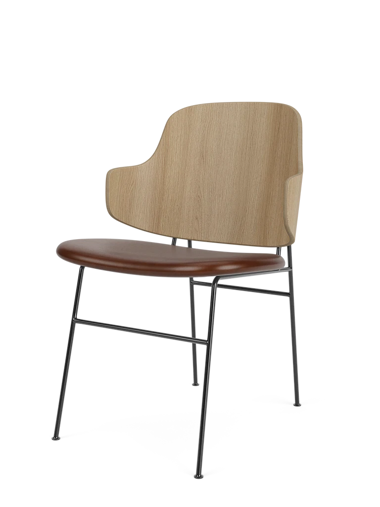 Stoel PENGUIN bruin leer