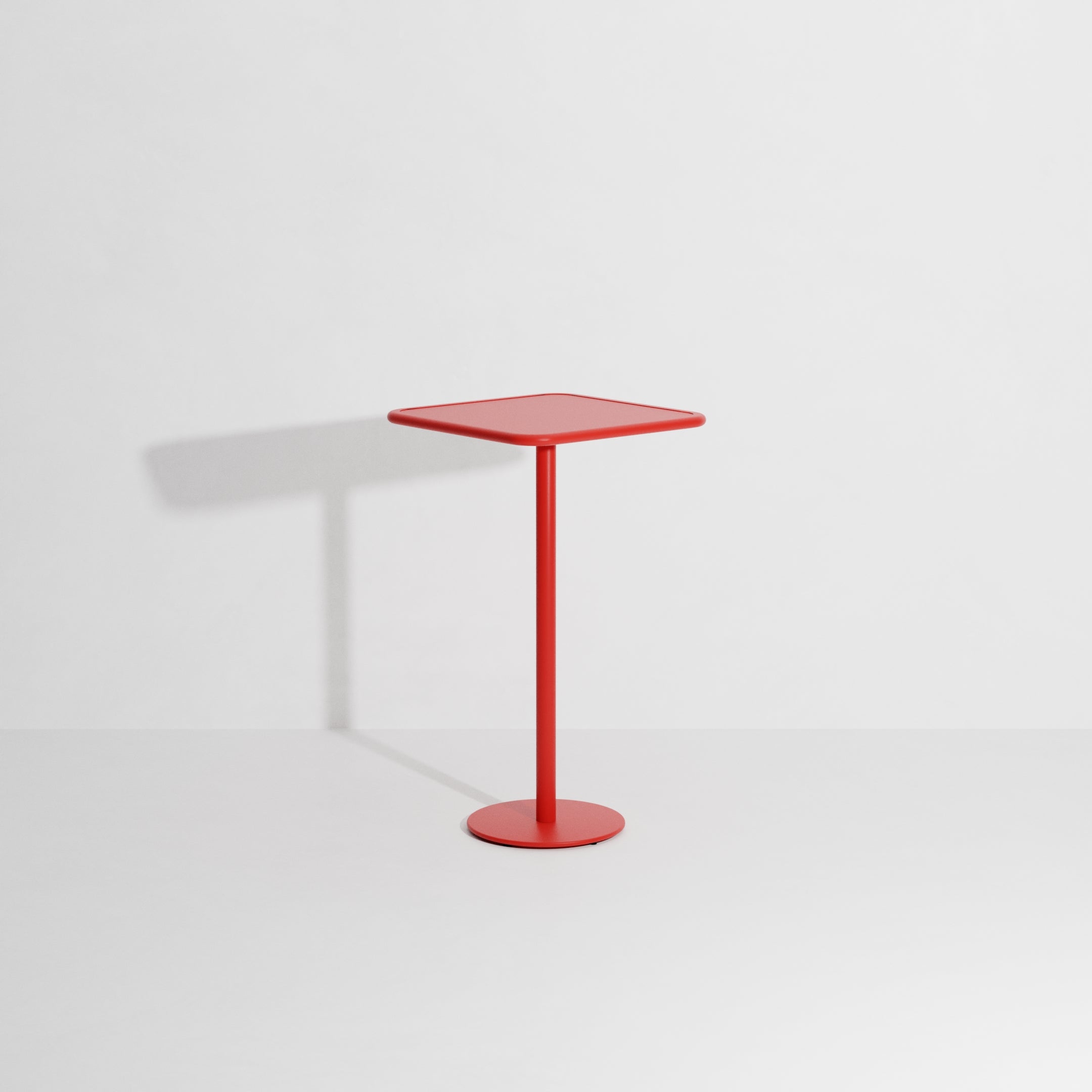 Vierkante tuintafel WEEK-END rood
