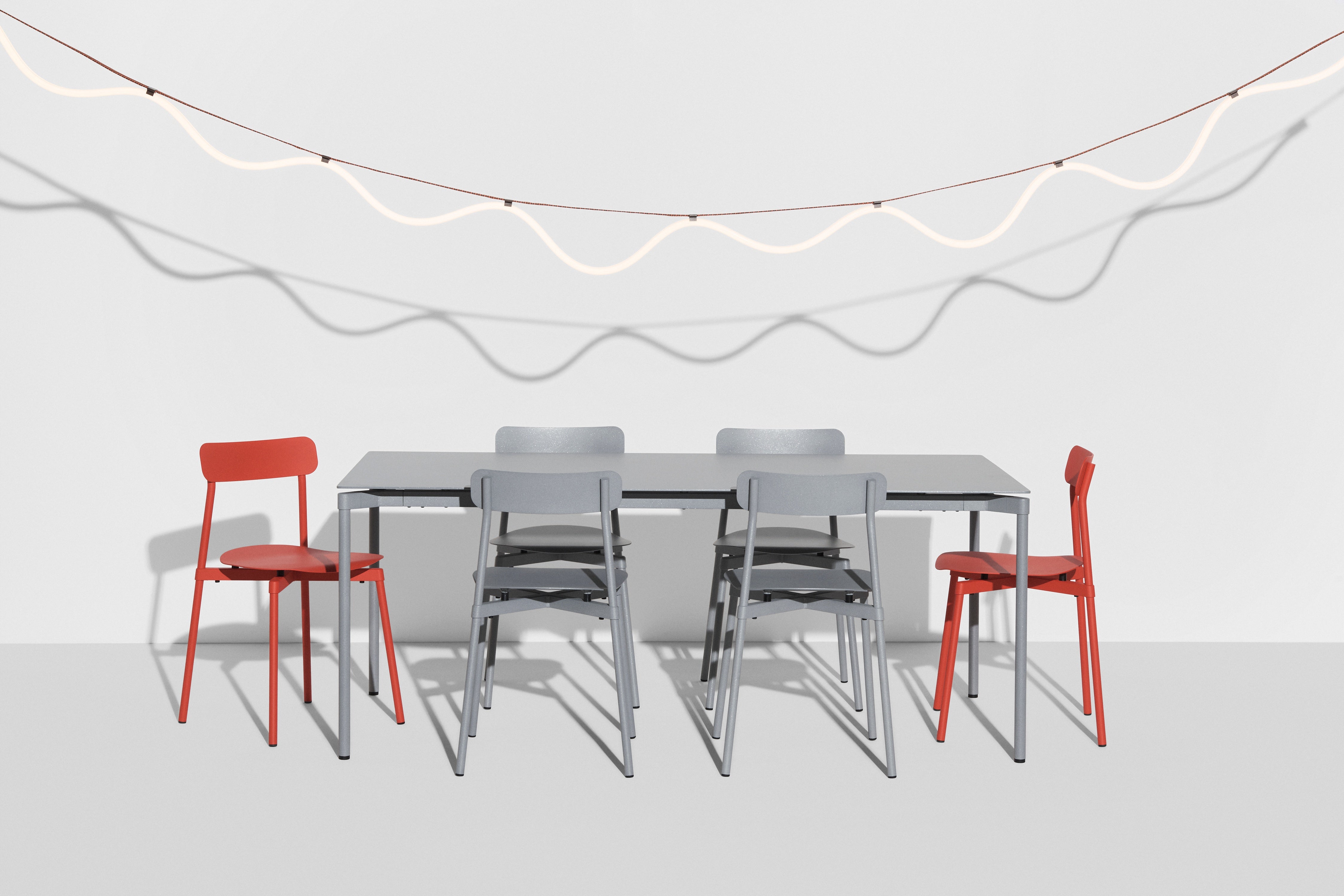 Hanglamp SPLINE beige met blauw