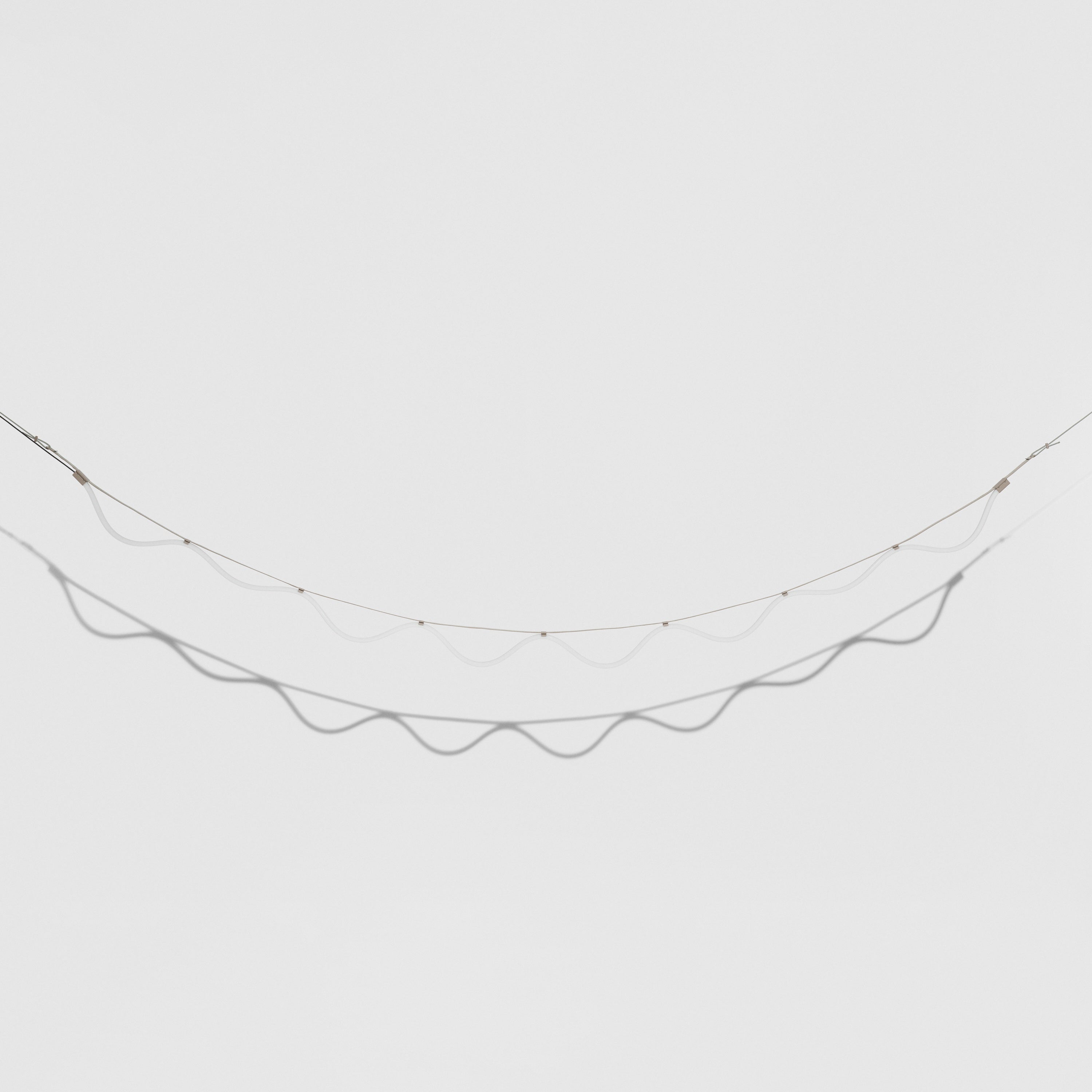 Hanglamp SPLINE beige met blauw
