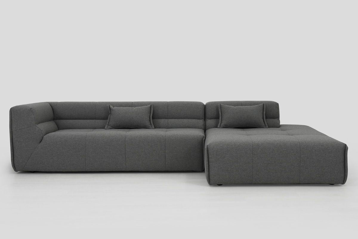 Modularer 5-Sitzer-Ecksofa links PIERO gepolstert