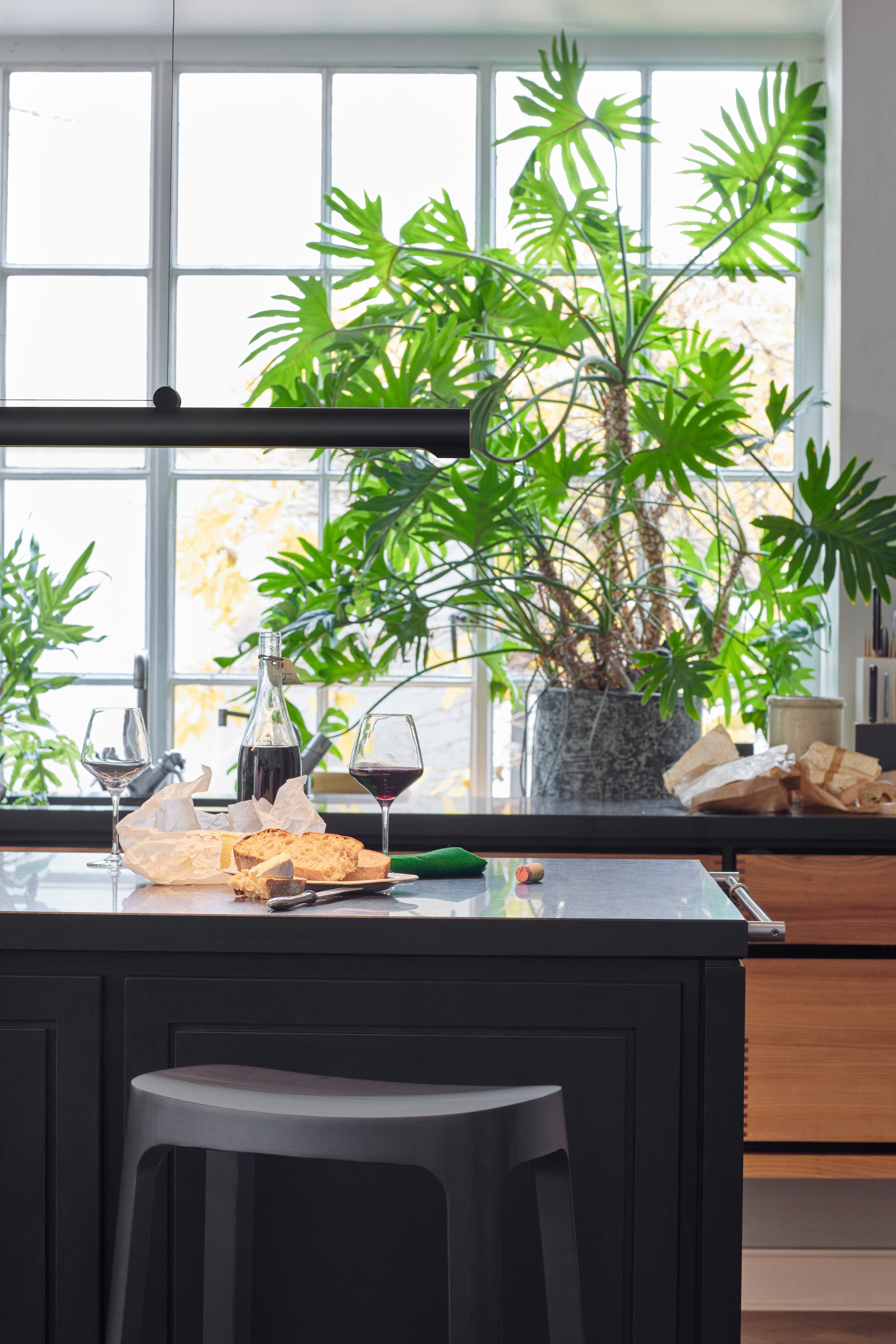 Hocker CROFTON zwart