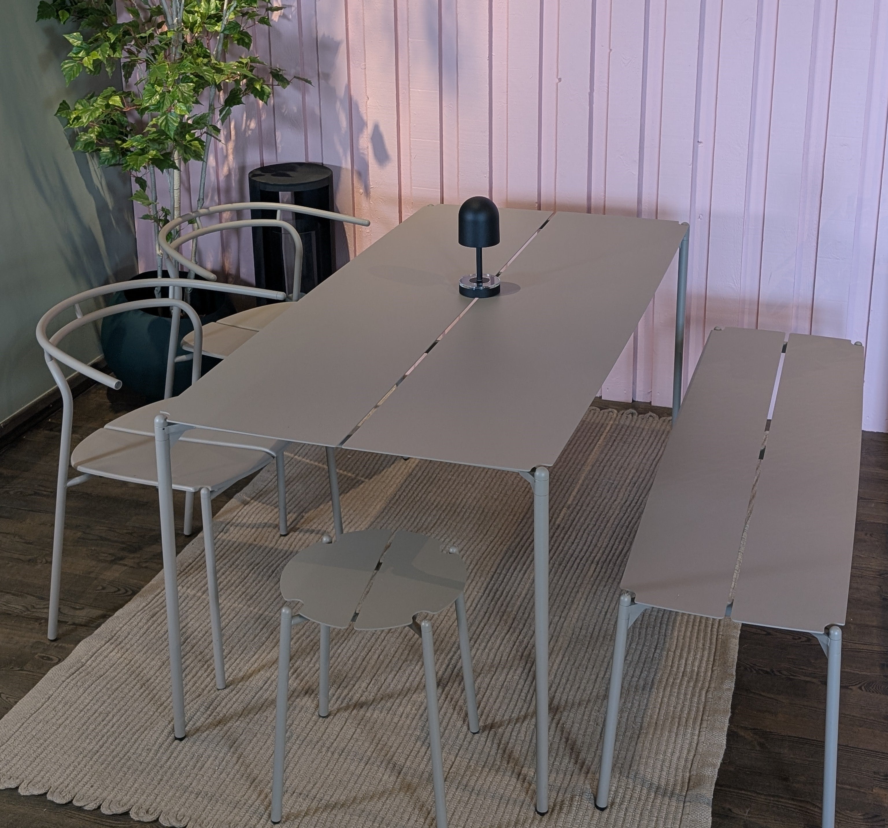 Draagbare lamp LUCEO beige