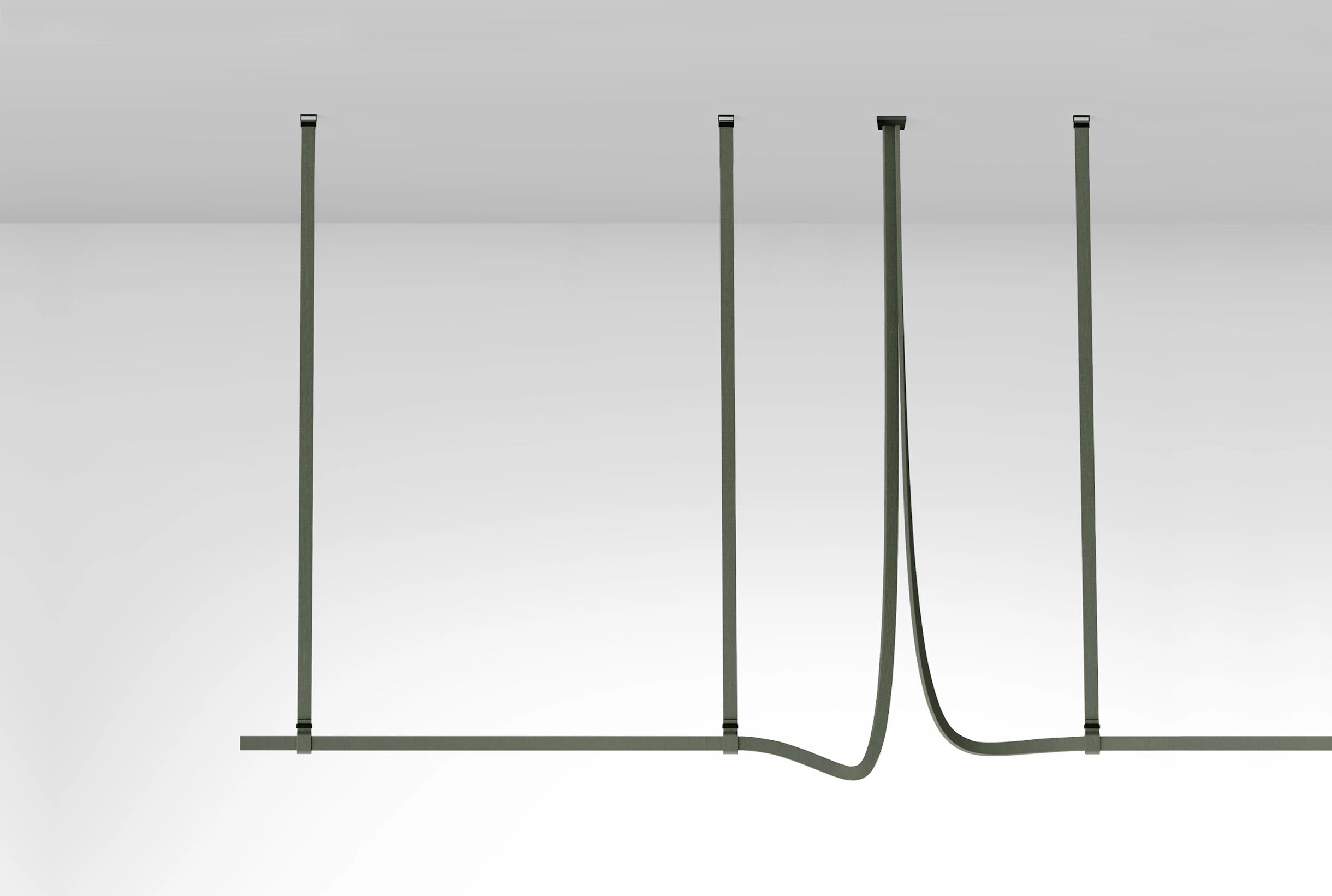 Pendelleuchte BELT grüne Leder