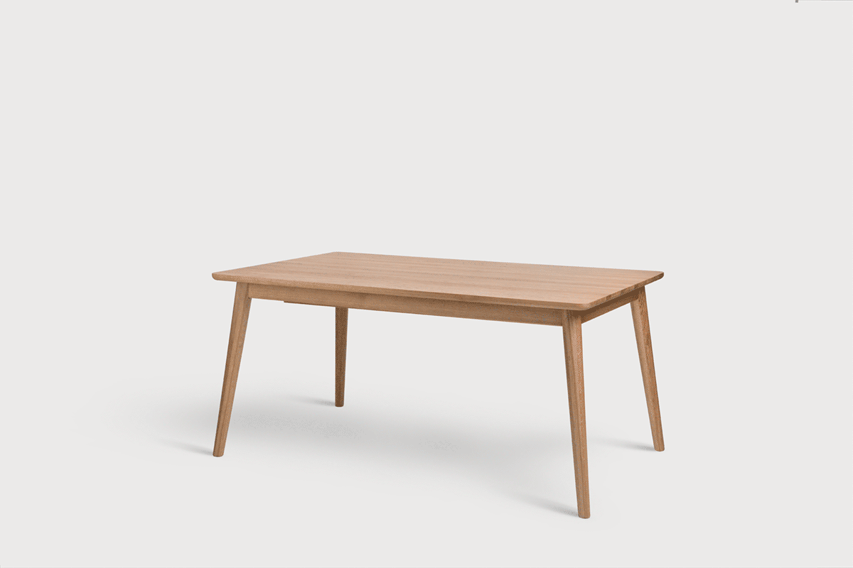 Uittrekbare tafel LUNGO lite eikenhout