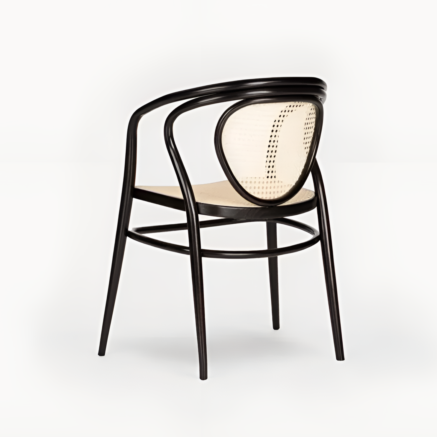 Stoel met armleuningen NODO B-1400 van beukenhout