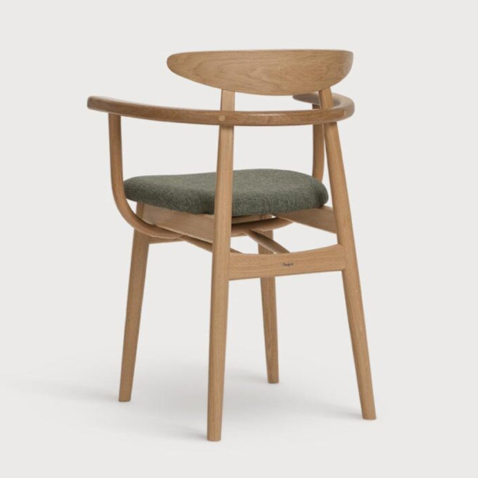 A chair with the YESTERDAY B-4101 Wooden armrests