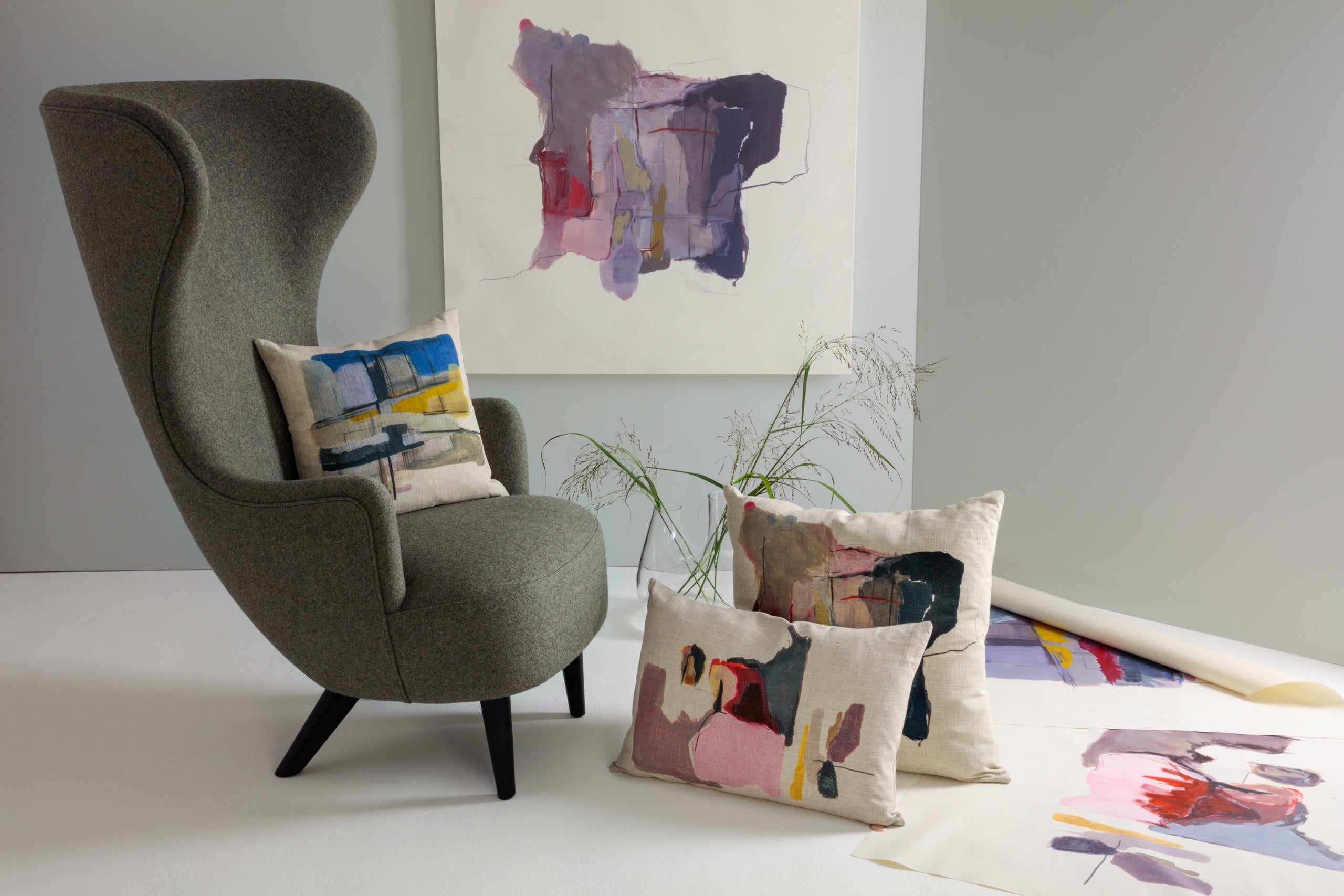 WINGBACK fauteuil gestoffeerd